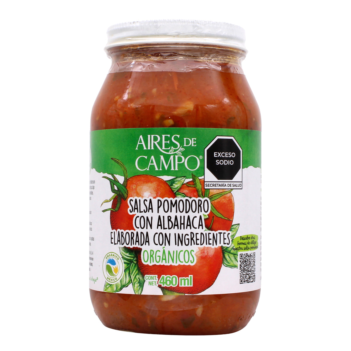Salsa Pomodoro Con Albahaca 460 Ml