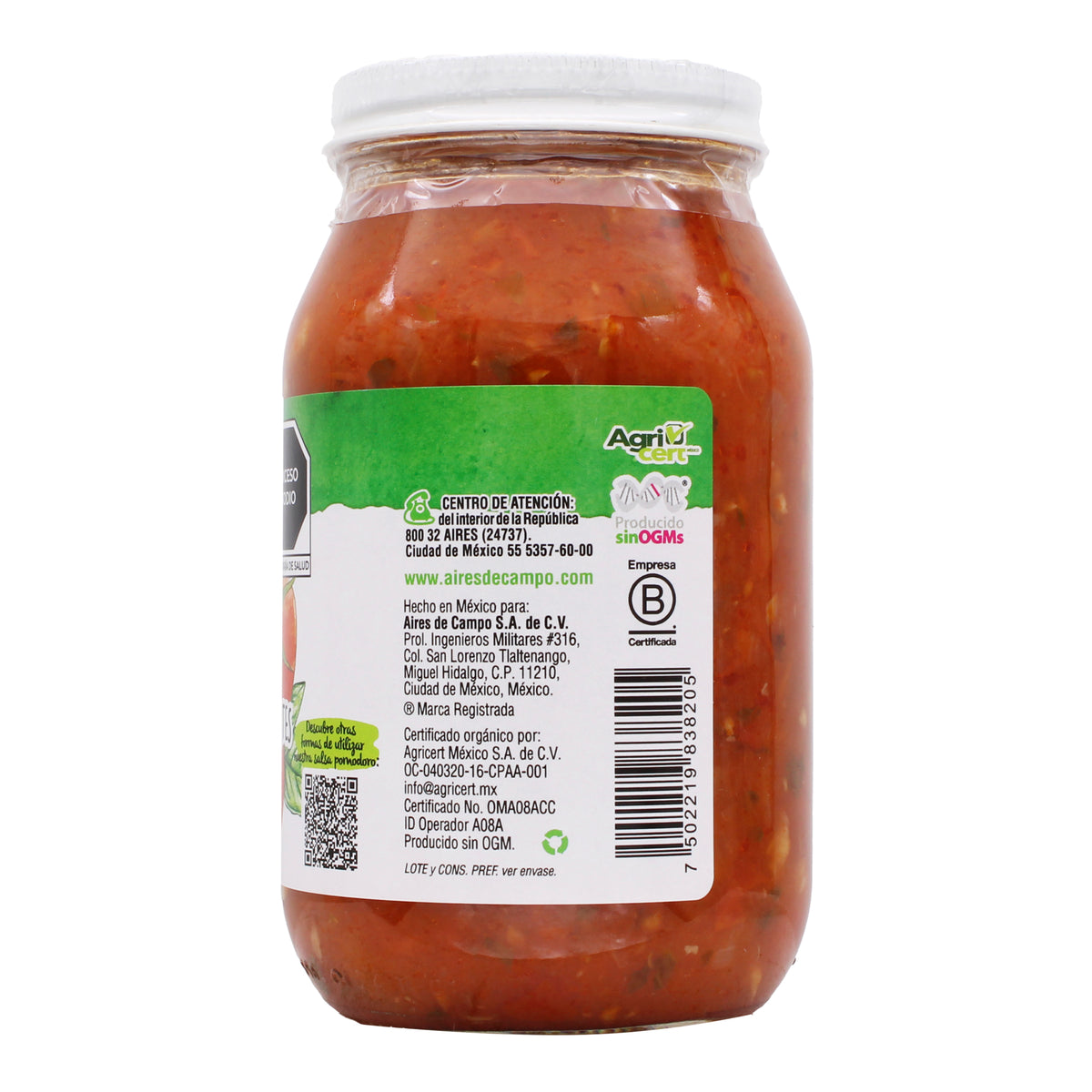 Salsa Pomodoro Con Albahaca 460 Ml