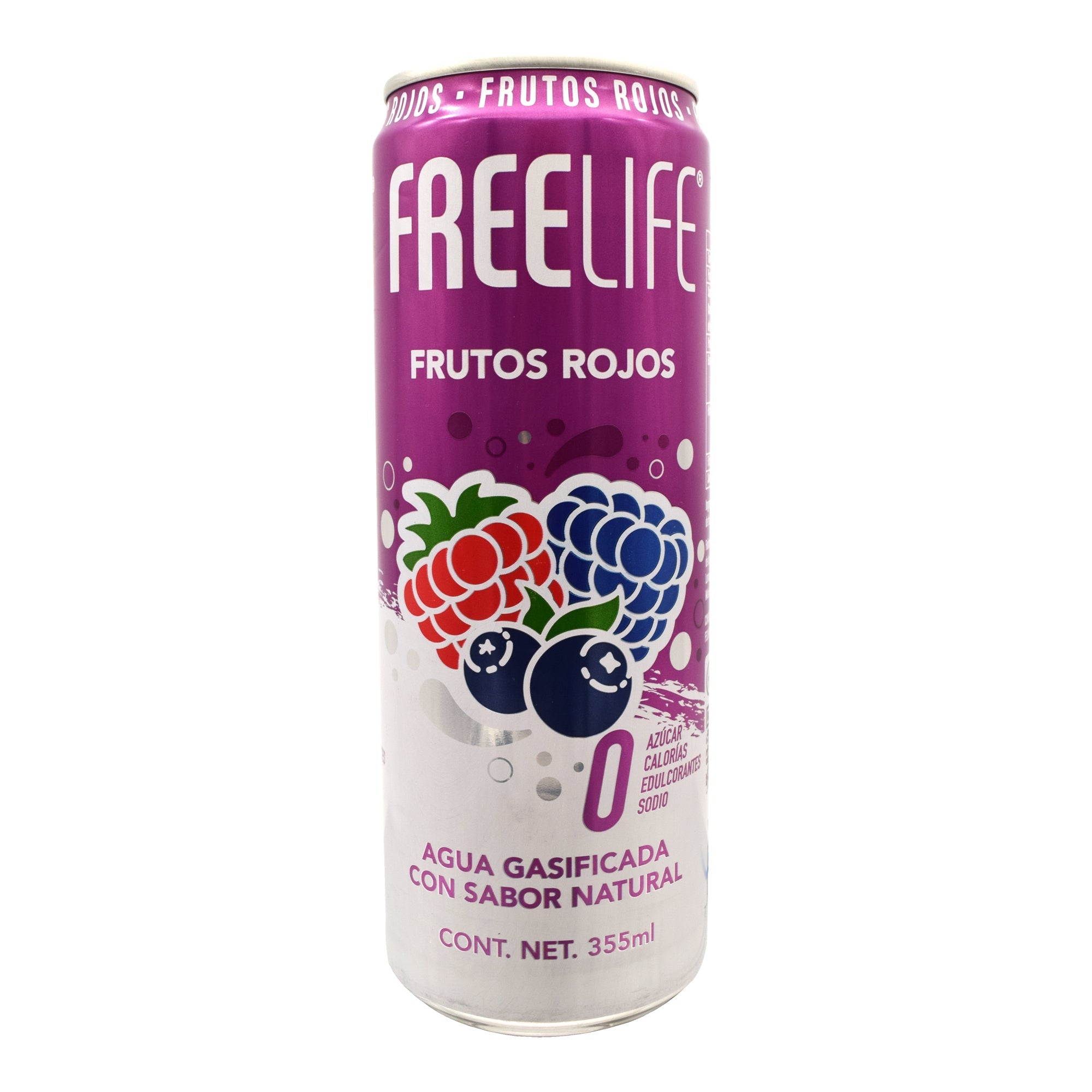 Agua Gasificada Frutos Rojos 355 Ml