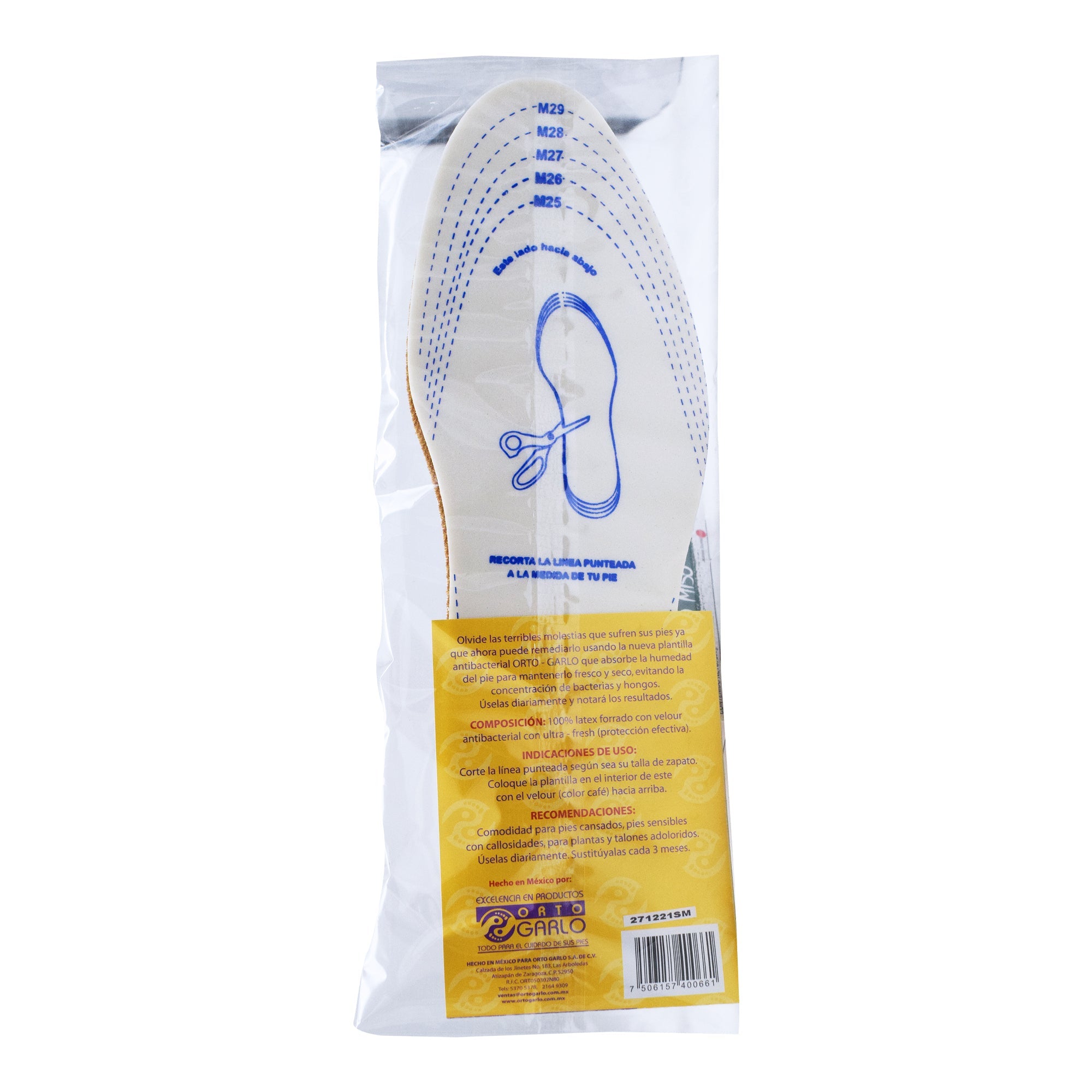 Plantilla Antibacterial Caballero Recortable