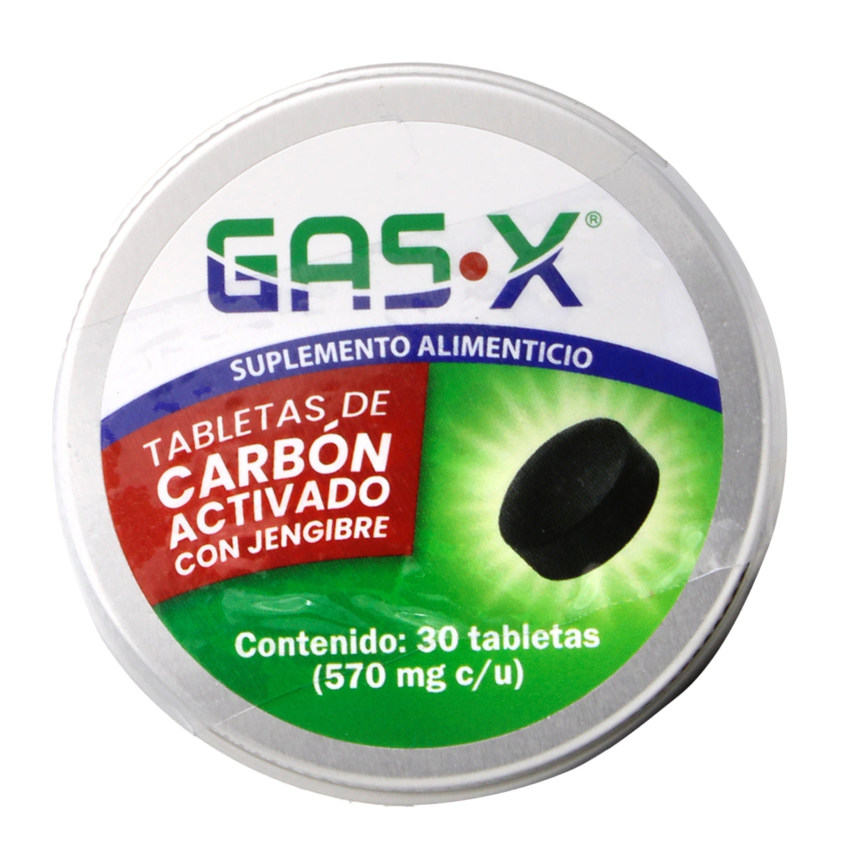 Carbon Activado Con Jengibre 30 Tab