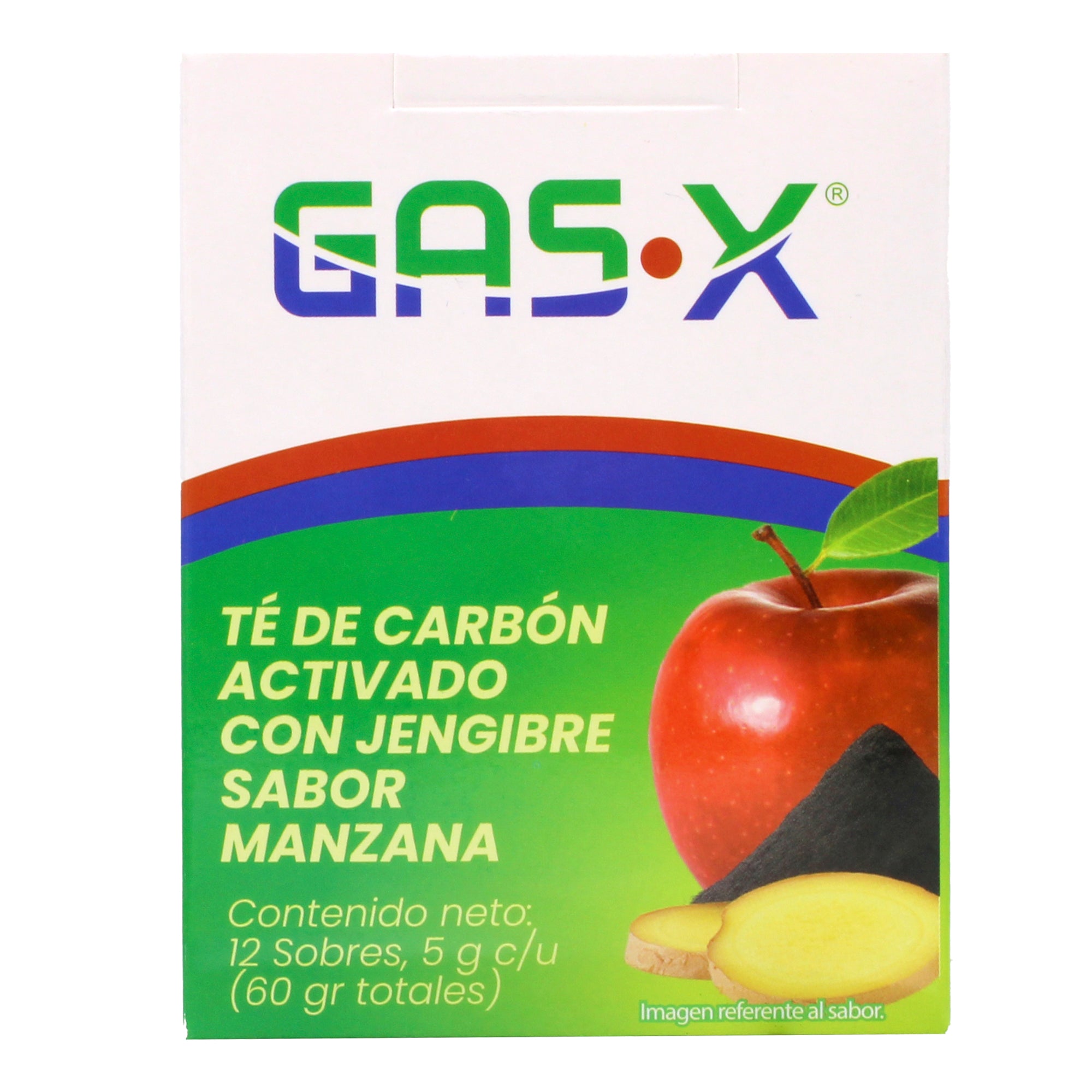 Te Carbon Activado Jengibre Manzana 5 G C/u