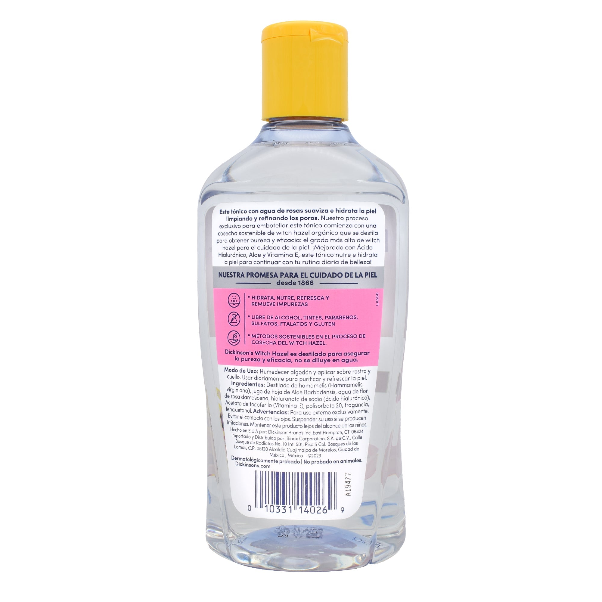 Tonico Hidratante Agua De Rosas 473 Ml