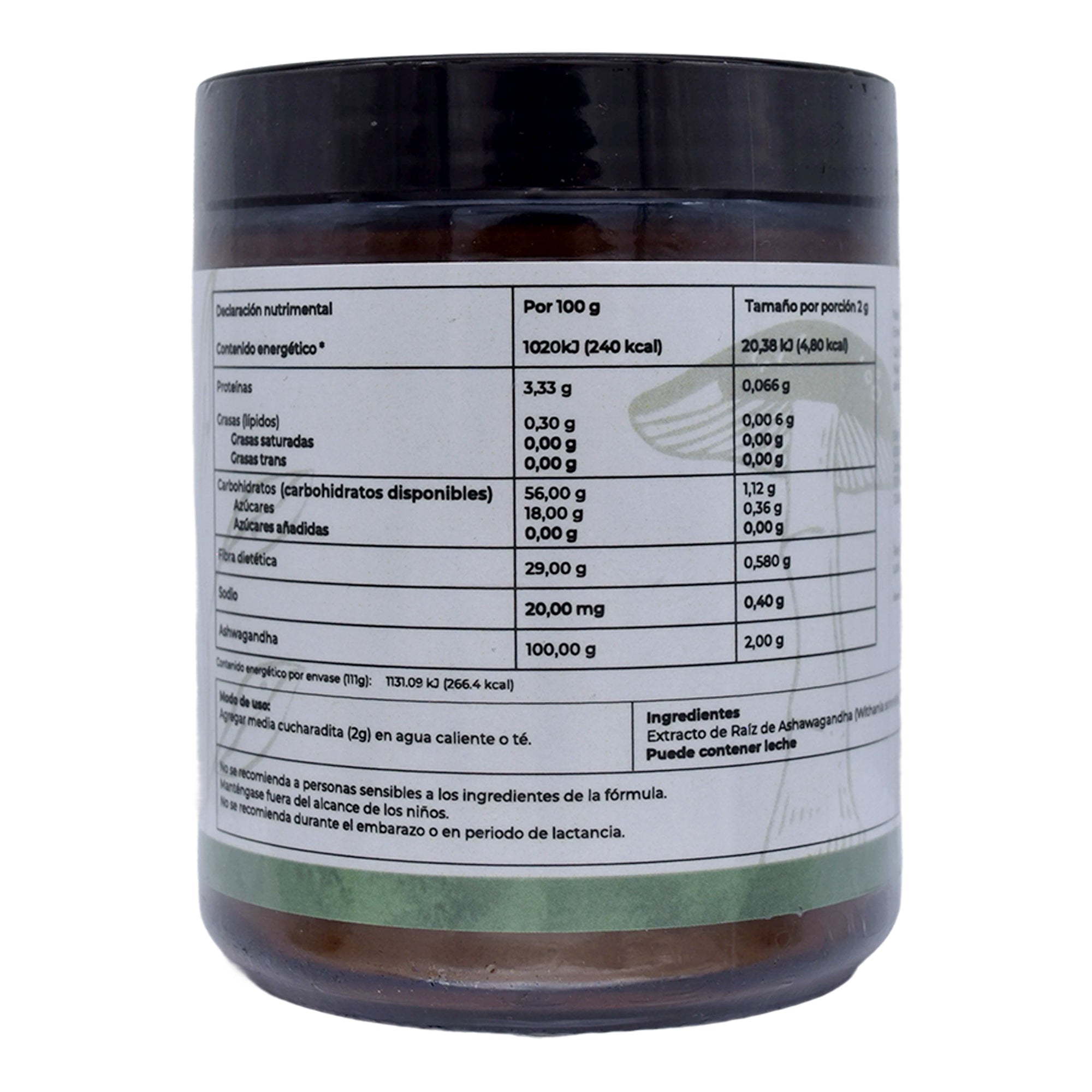 Ashwagandha En Polvo 111 G