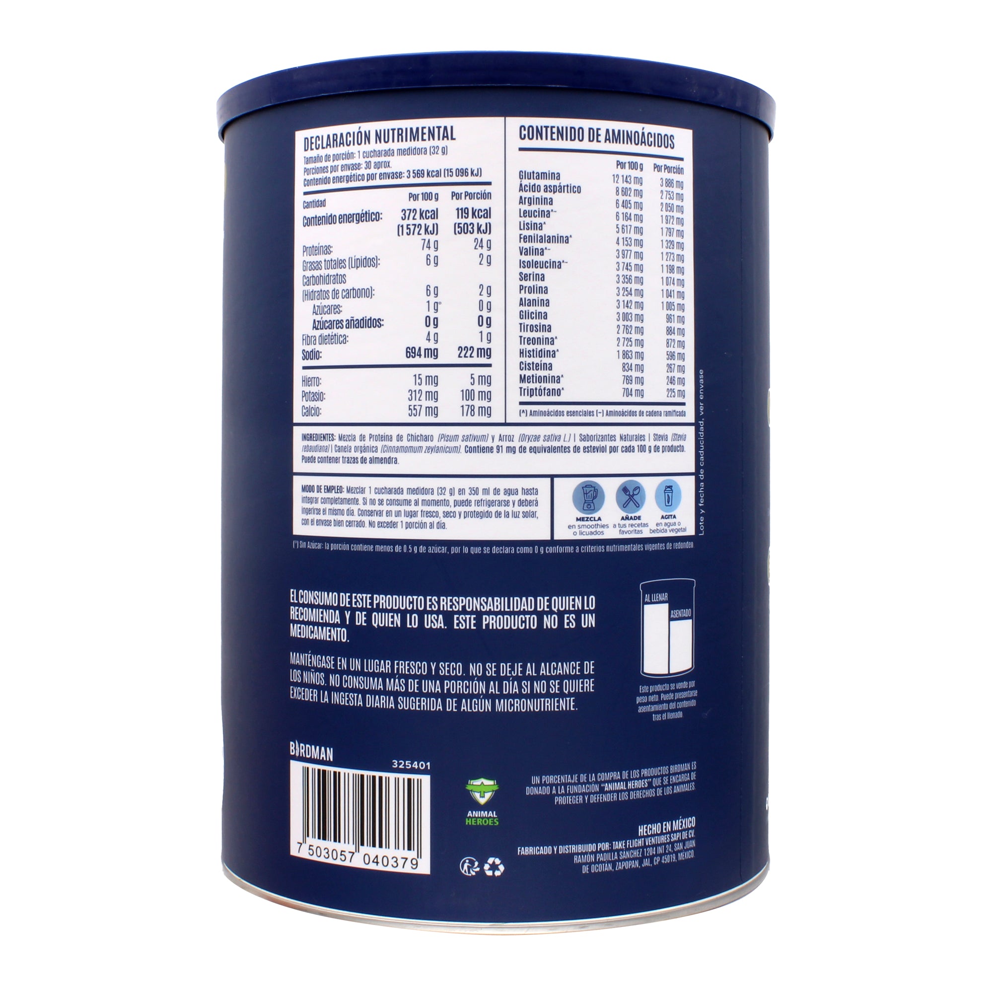 Proteina Vegetal Vainilla 960 G
