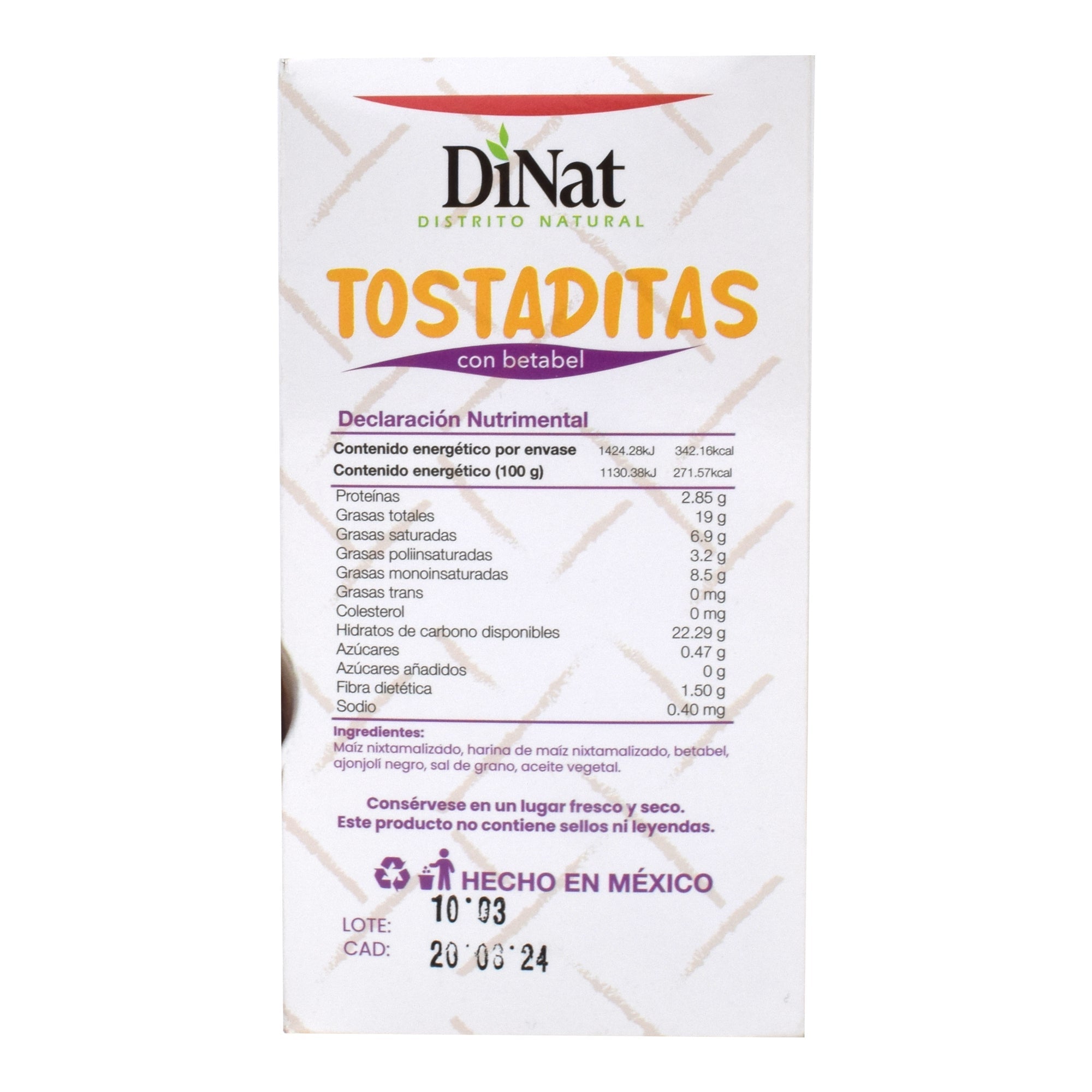 Tostaditas Con Betabel 126 G