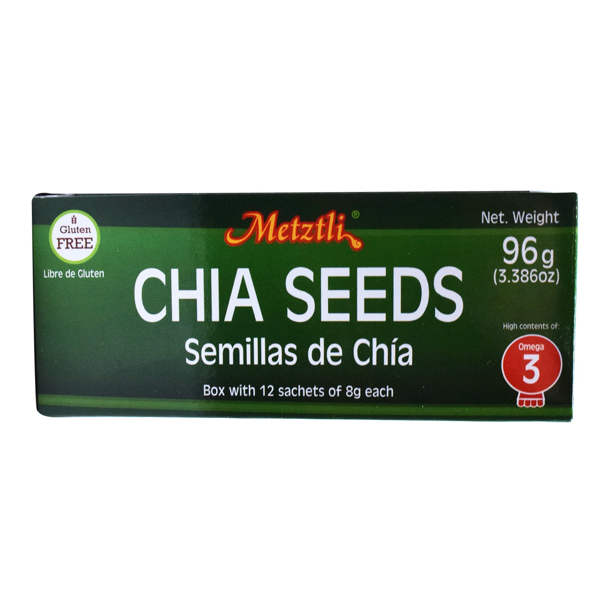 Semilla De Chia  En Sachet 96 G (Paquete 12)