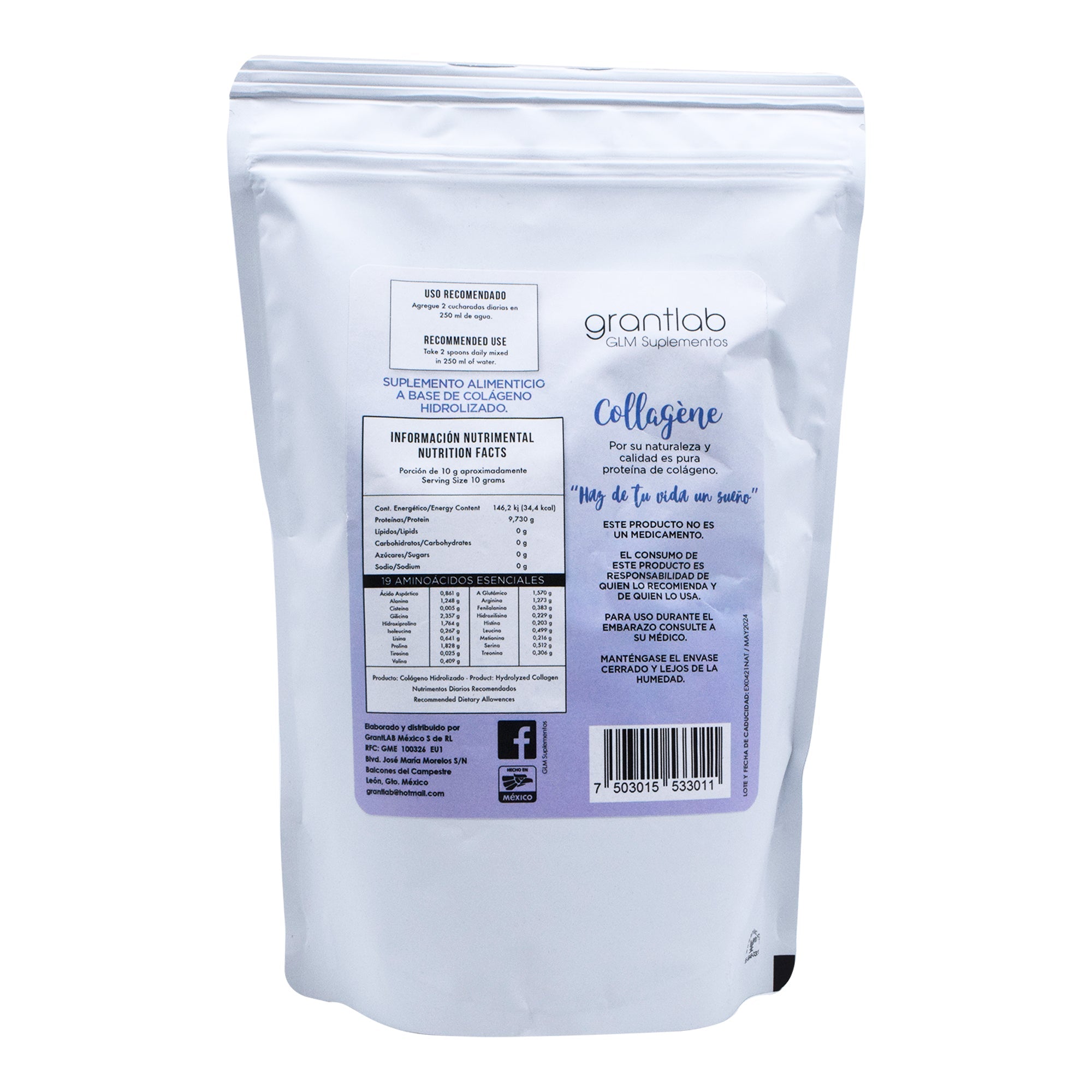 Colageno Hidrolizado 500 G