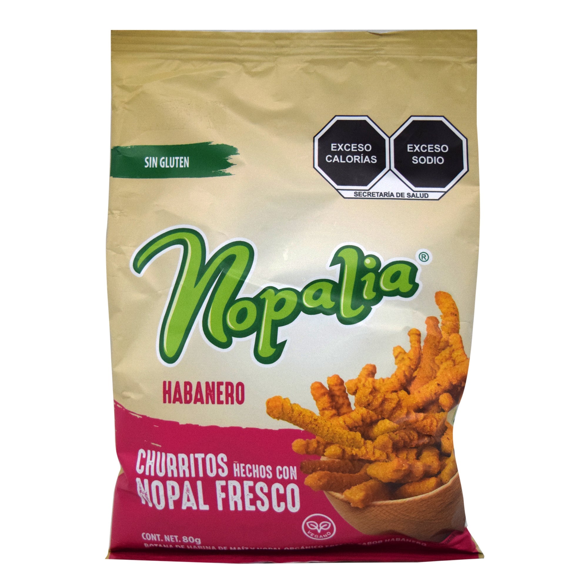 Churritos De Nopal Habanero 80 G