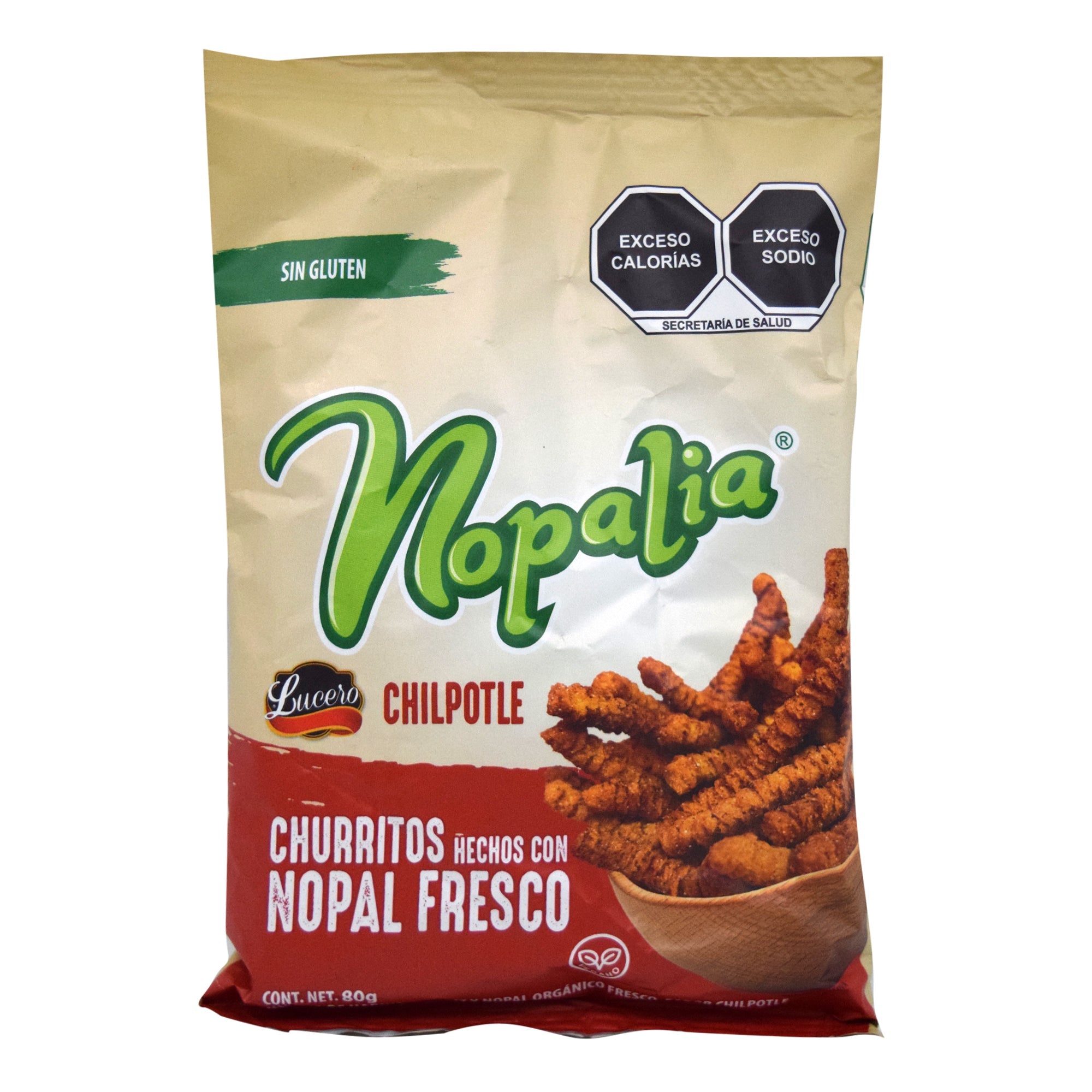 Churritos De Nopal Chipotle 80 G