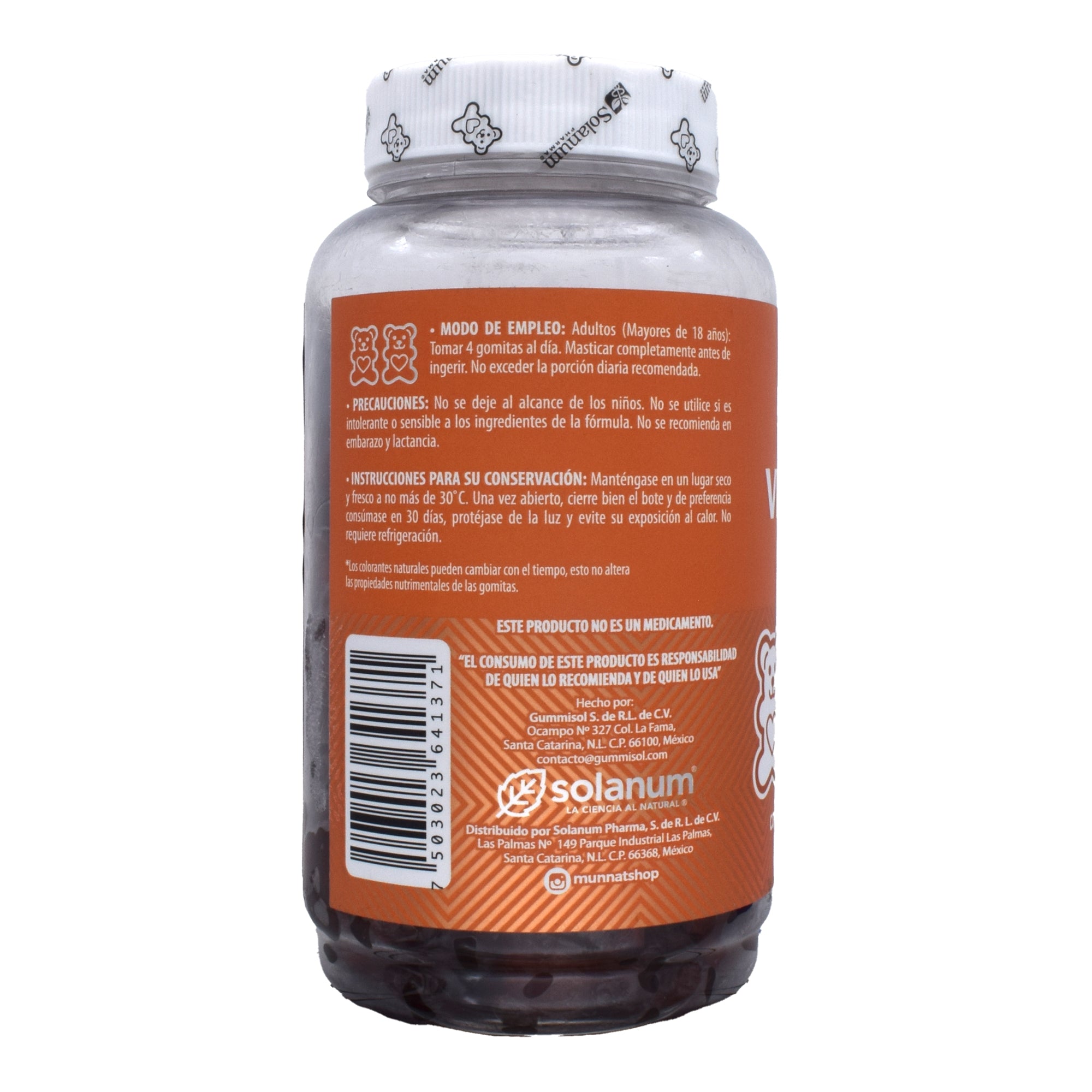 Gomitas De Vitamina B12 Naranja 280 G