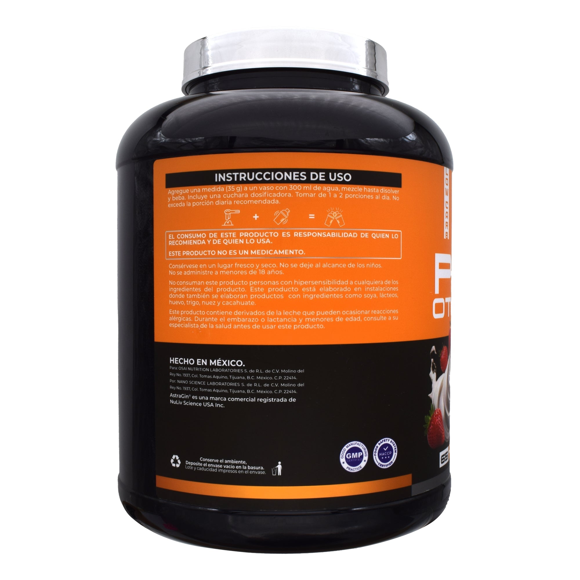 Whey Protein Hmb Lecina Astragin Sab Fresas Con Crema 5 Lb