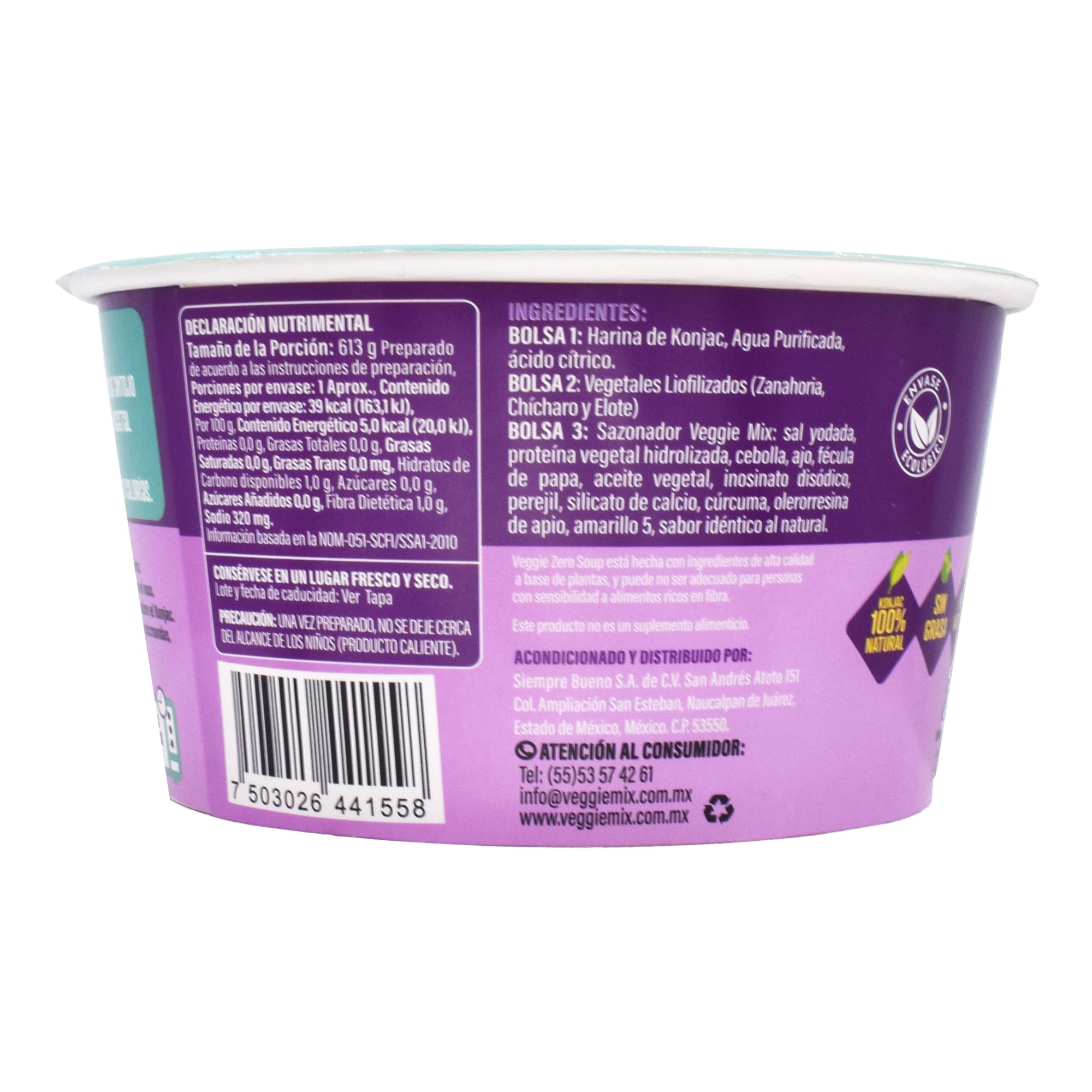 Sopa De Konjac Instantanea 160 G
