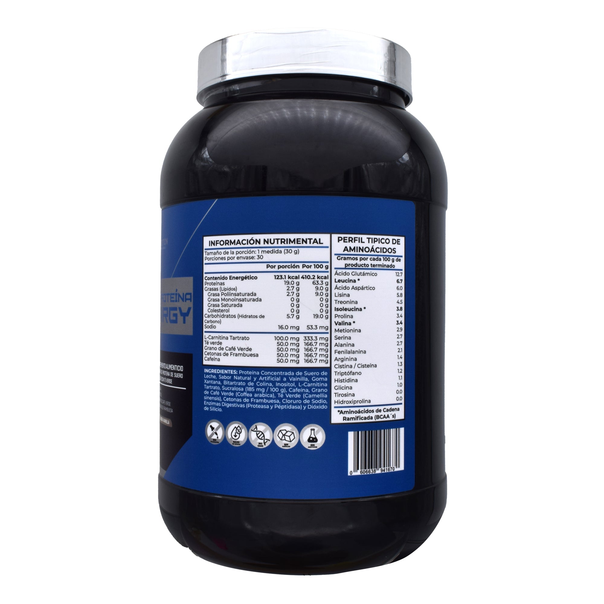 Proteina Energy Vainilla 908 G