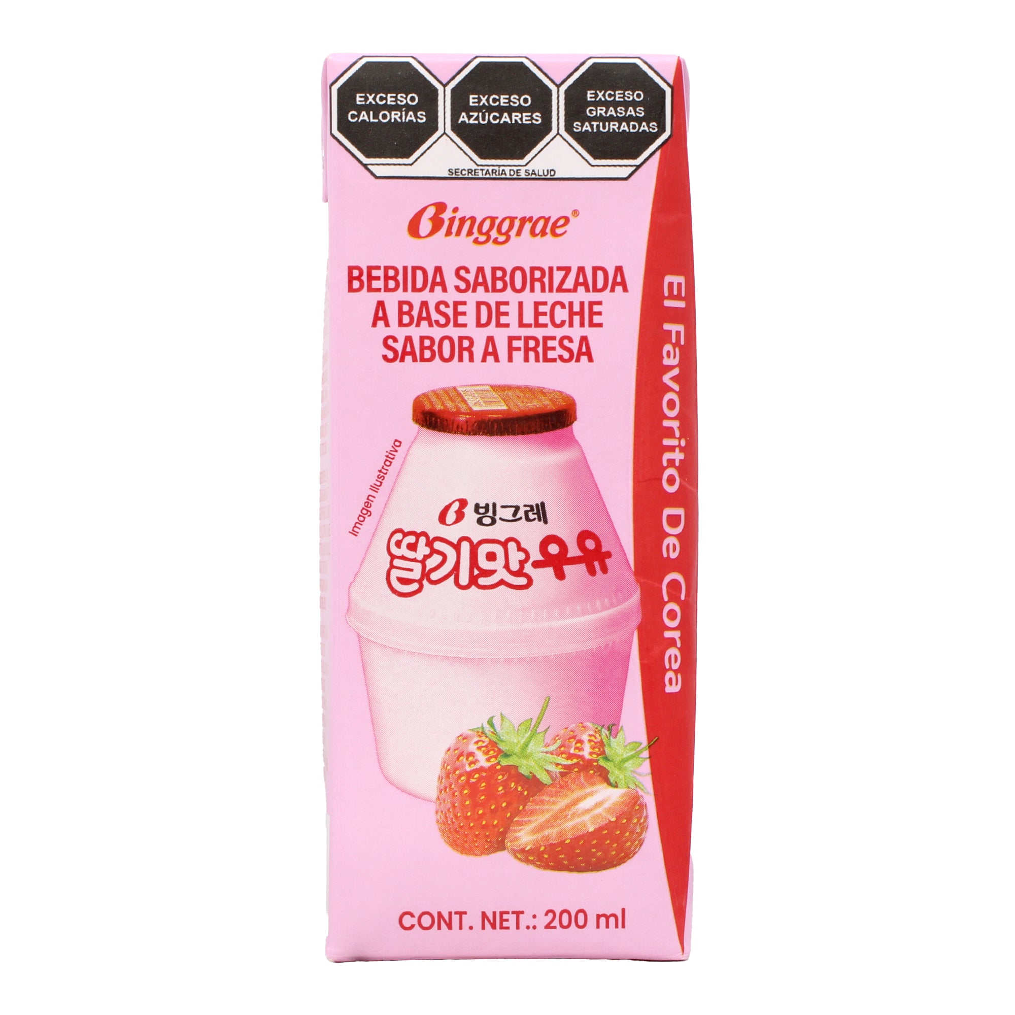 Bebida A Base De Leche Fresa 200 Ml