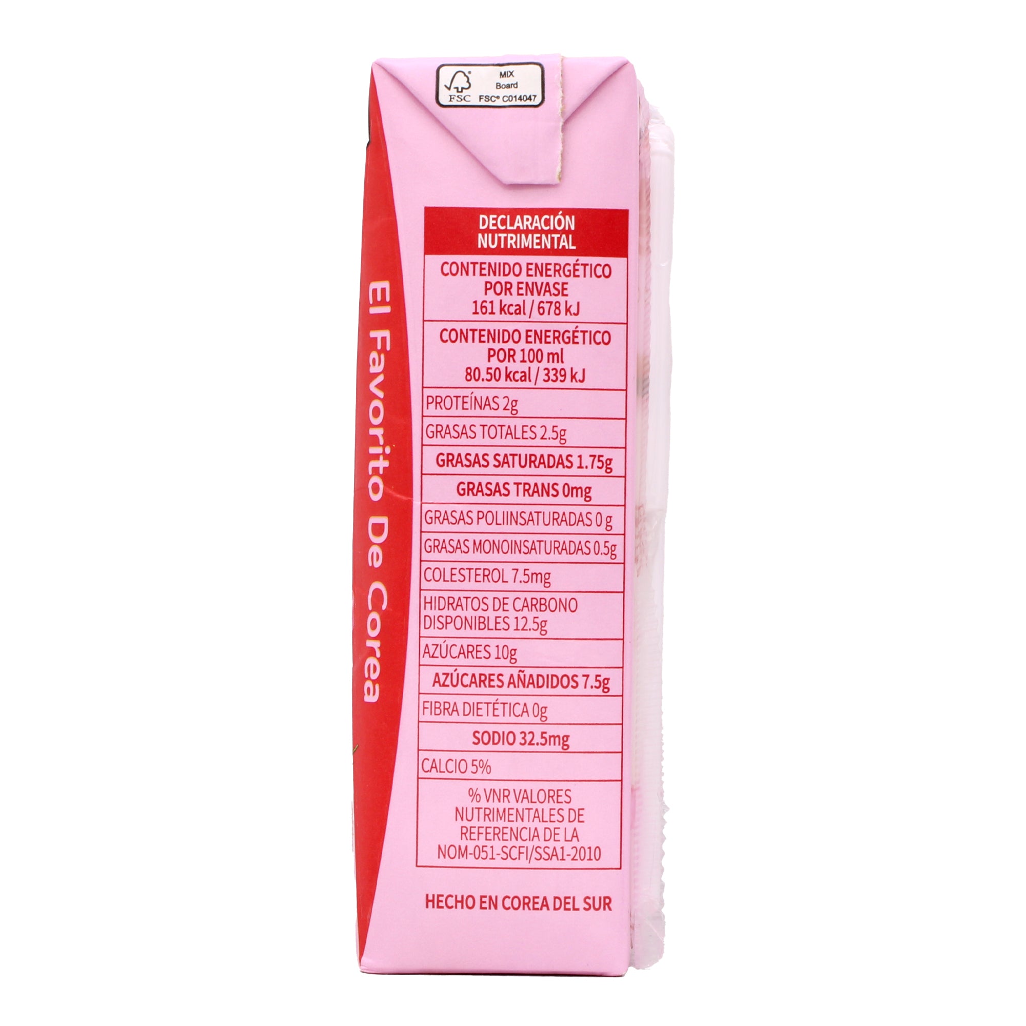 Bebida A Base De Leche Fresa 200 Ml