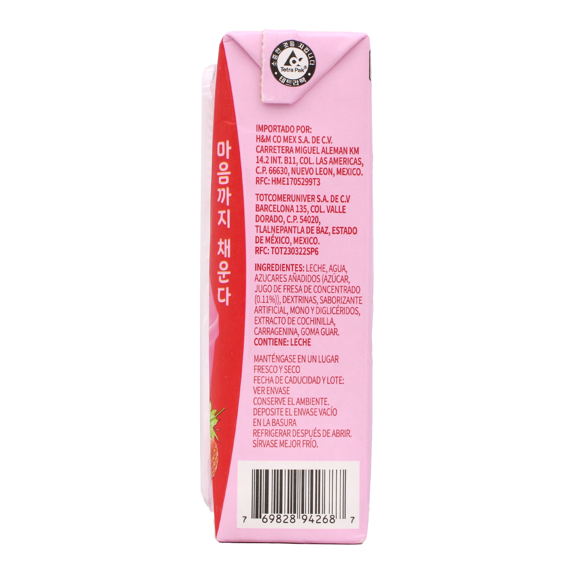 Bebida A Base De Leche Fresa 200 Ml