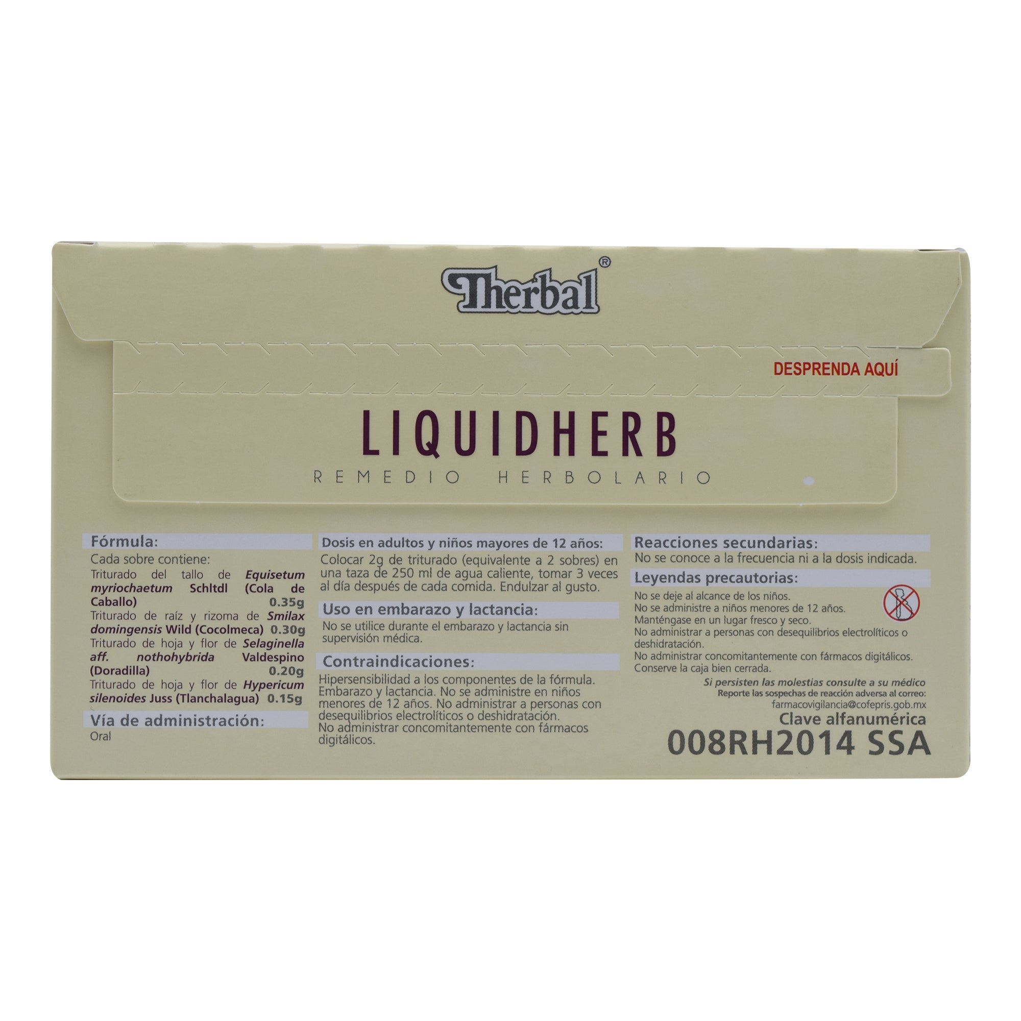 Te Liquidherb Remedio Herbolario 25 Sob