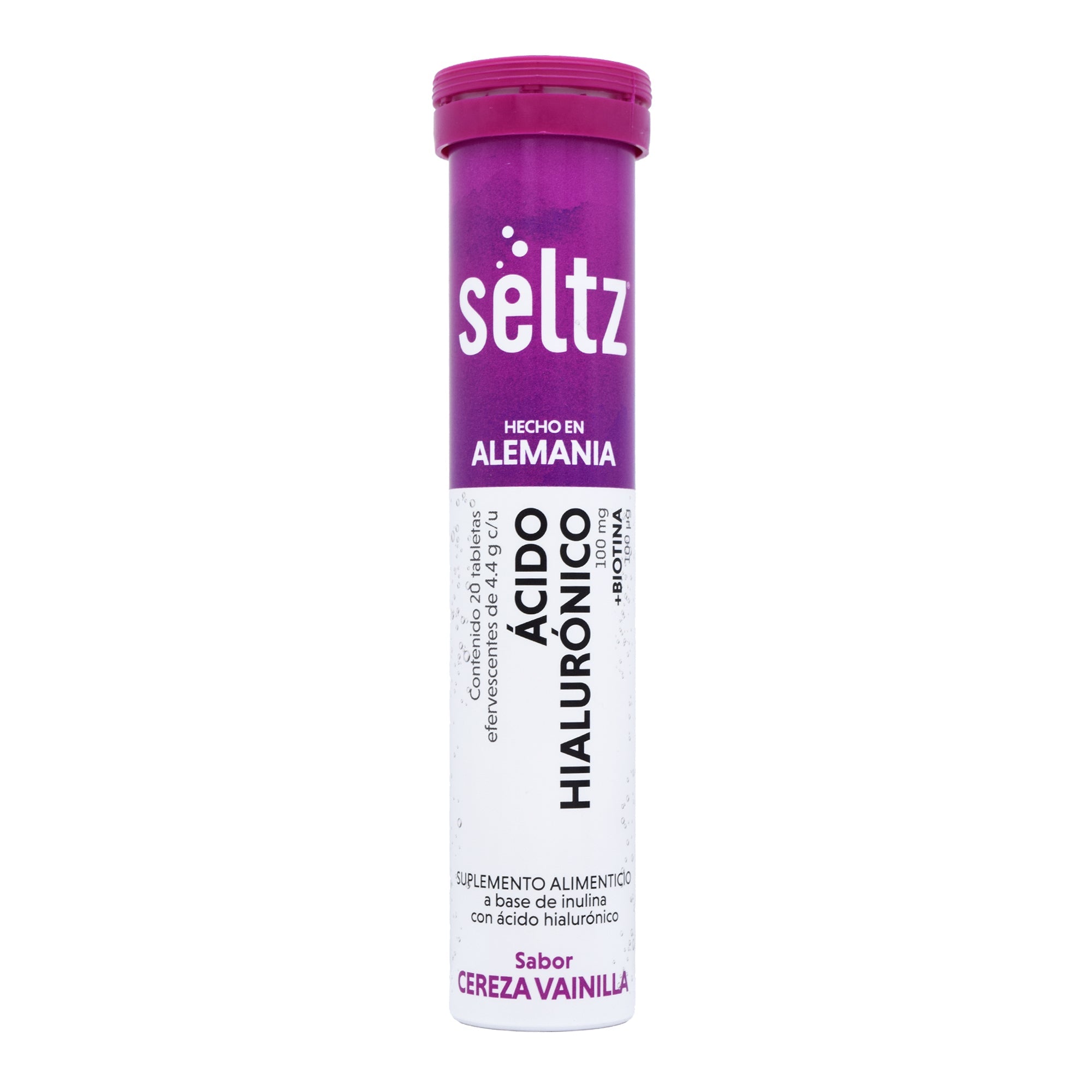 Efervecentes Acido Hialuronico Biotina Cereza Vainilla 20 Tab