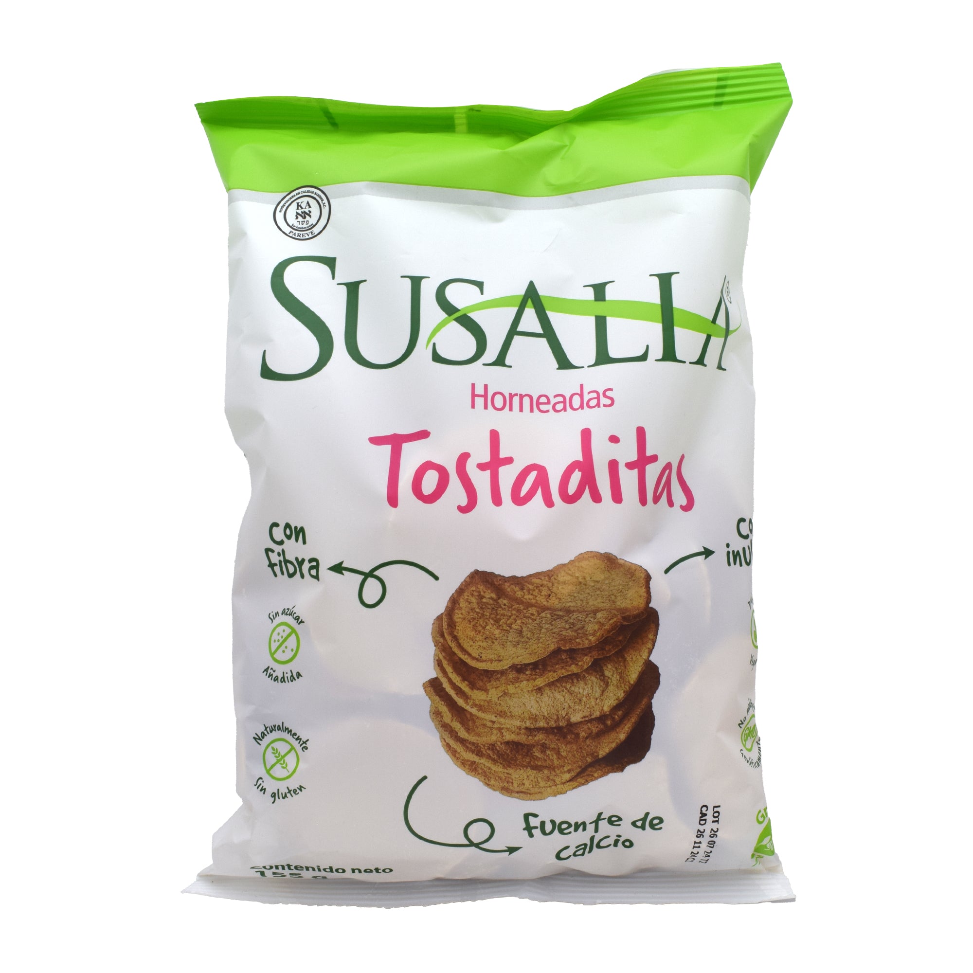 Tostadas Horneadas De Maiz Y Nopal 155 G Alimentos Susalia - Super ...