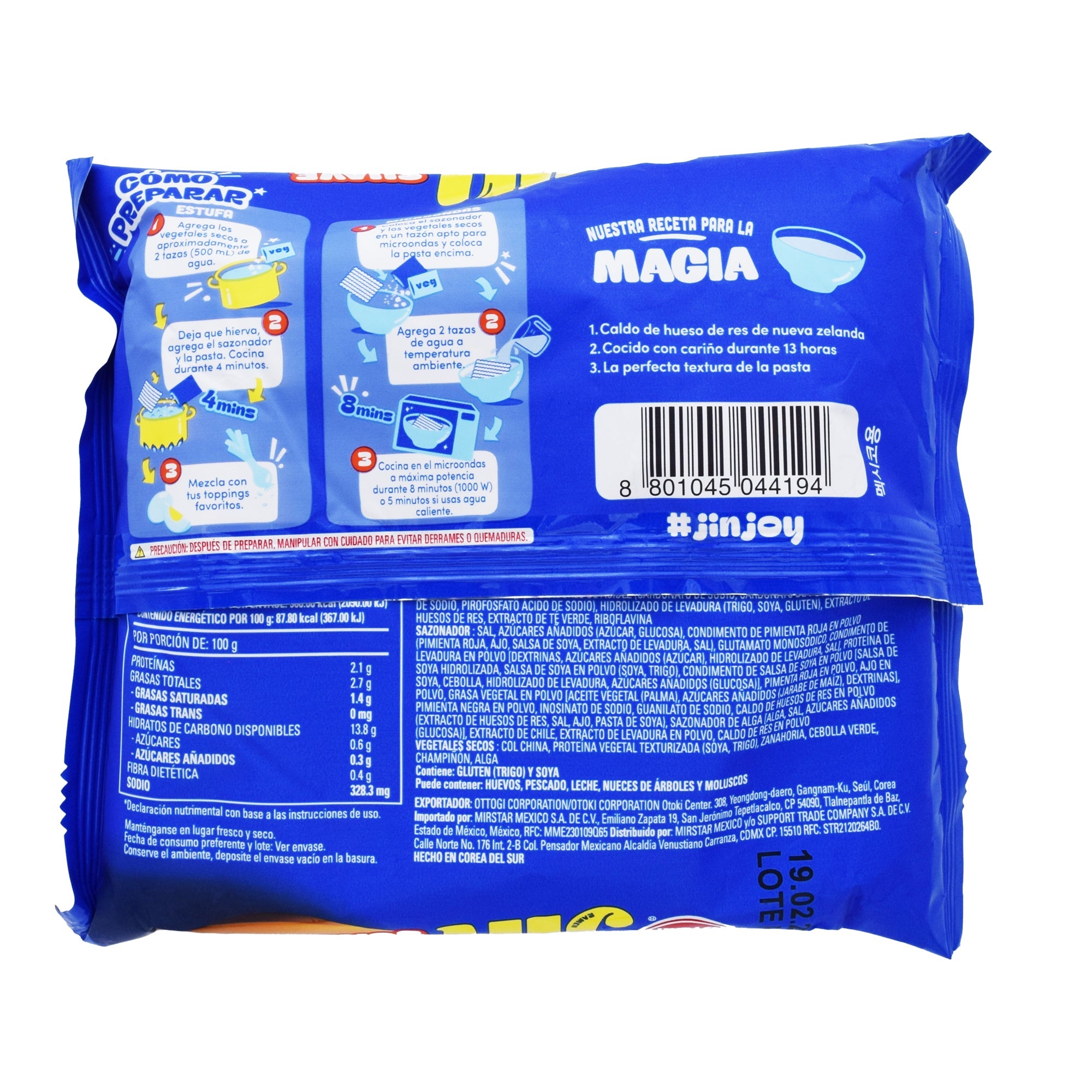 Sopa Instantanea Ramen Jin Suave 120 G