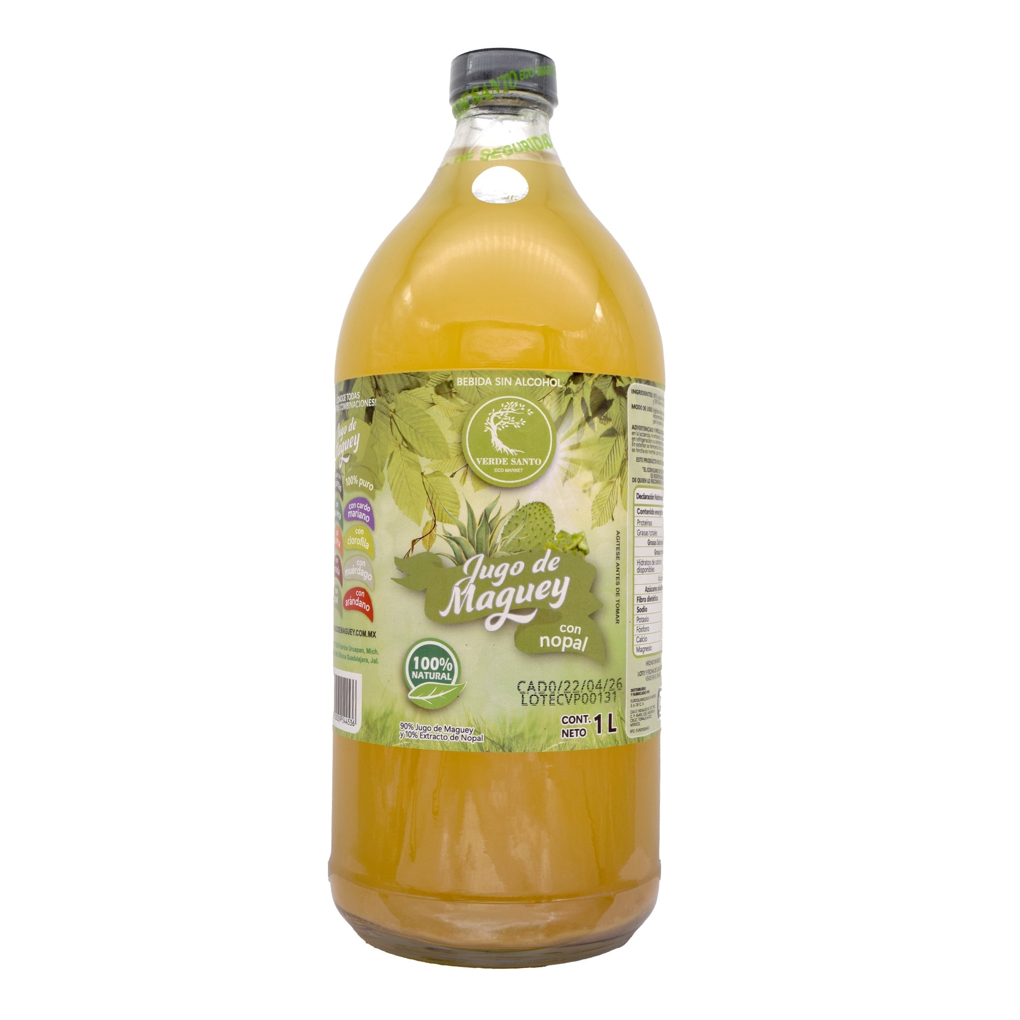 Jugo De Maguey Con Nopal 1 L