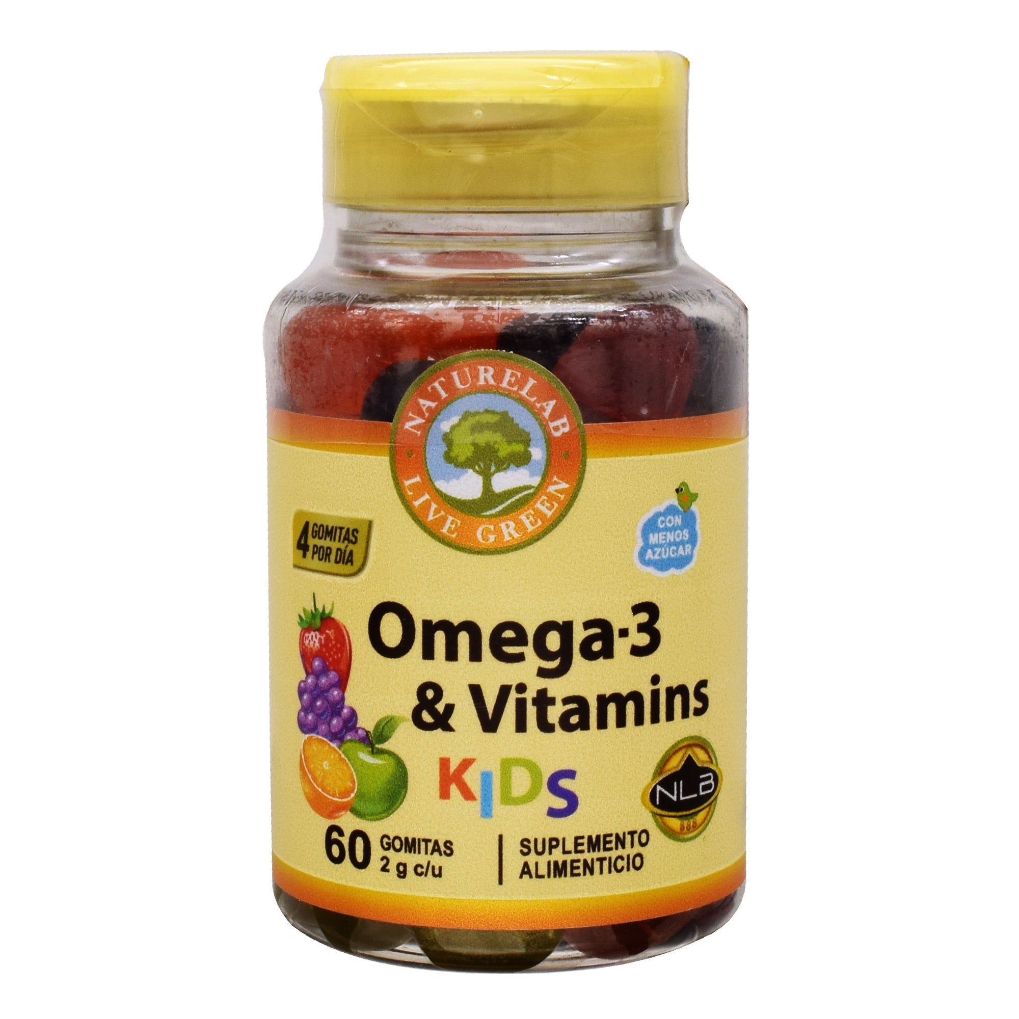 Omega 3 Y Vitaminas Kids 60 Gomitas