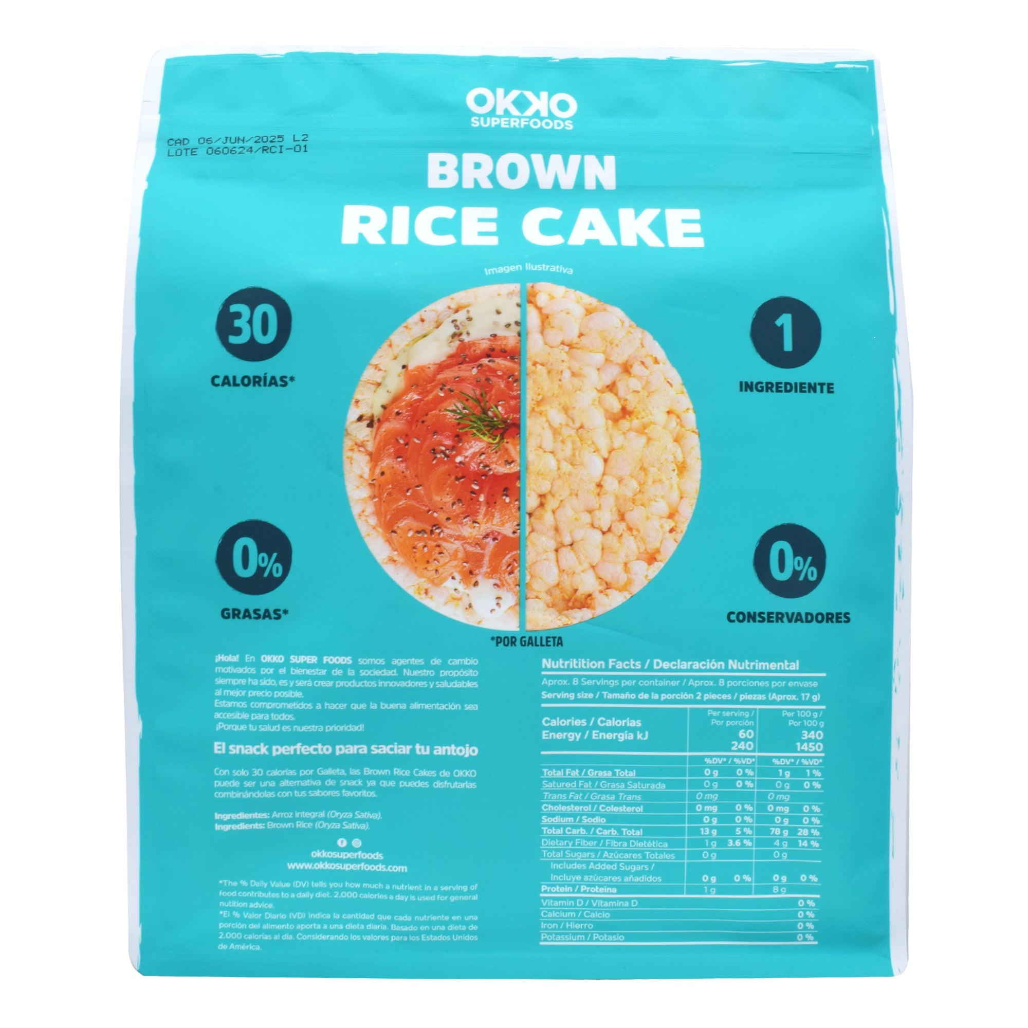 Galleta De Arroz Integral 140 G