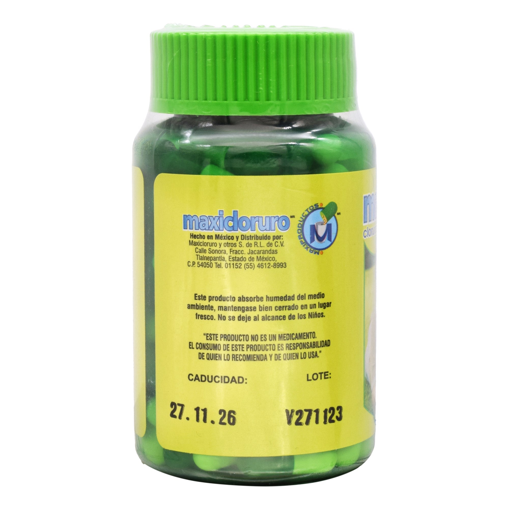 Cloruro De Magnesio Con Vit C 100 Cap