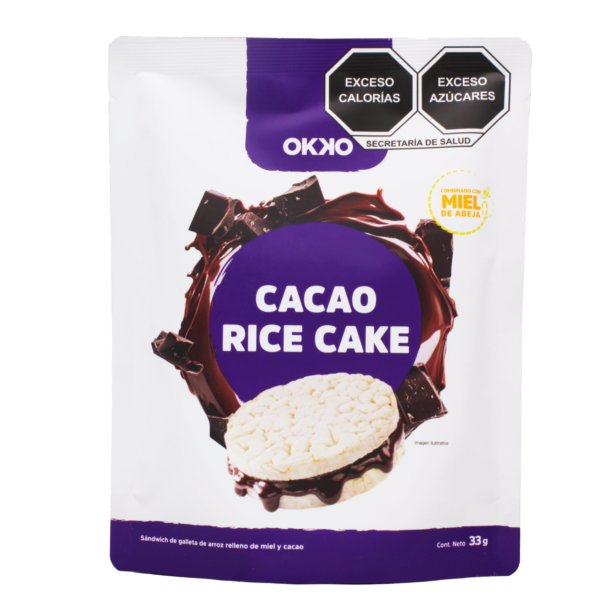 Cocoa rice cakes 32 g okko - Súper Naturista