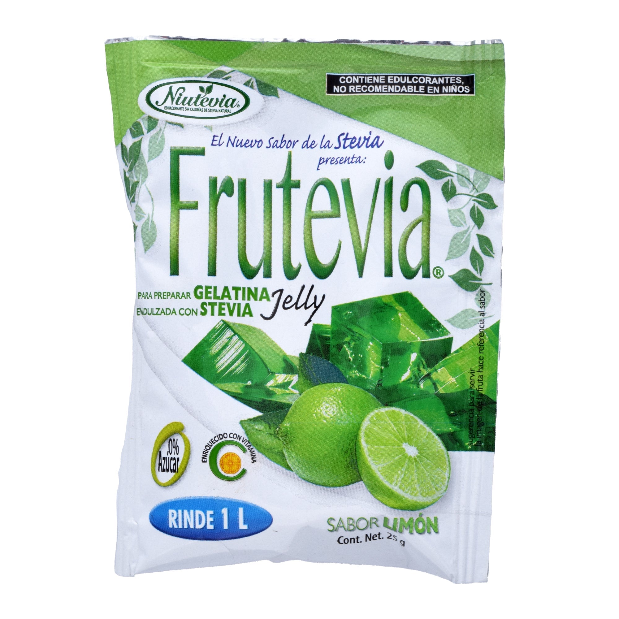 Gelatina Con Stevia Limon 25 G (PAQUETE 24)