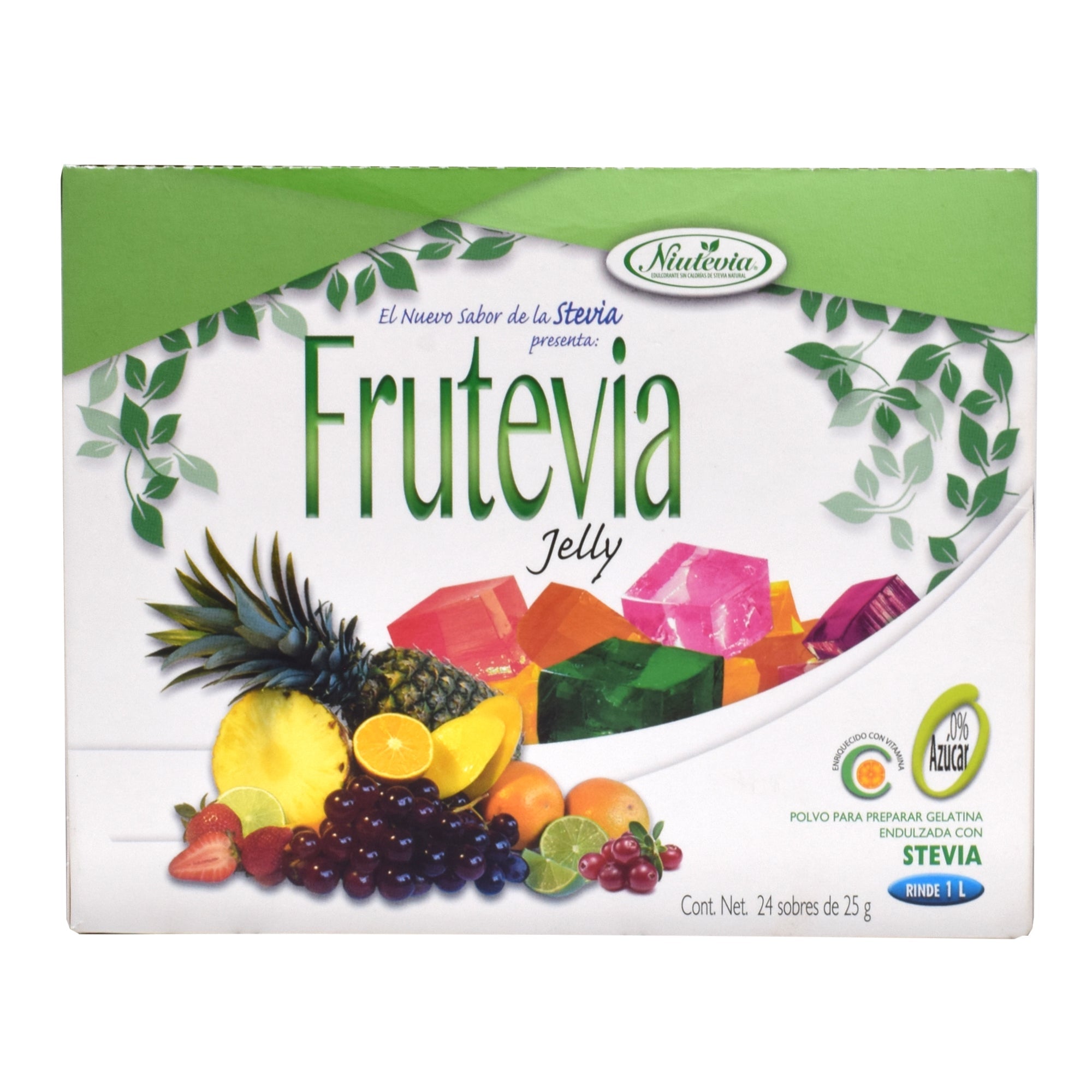 Gelatina Con Stevia Limon 25 G (PAQUETE 24)