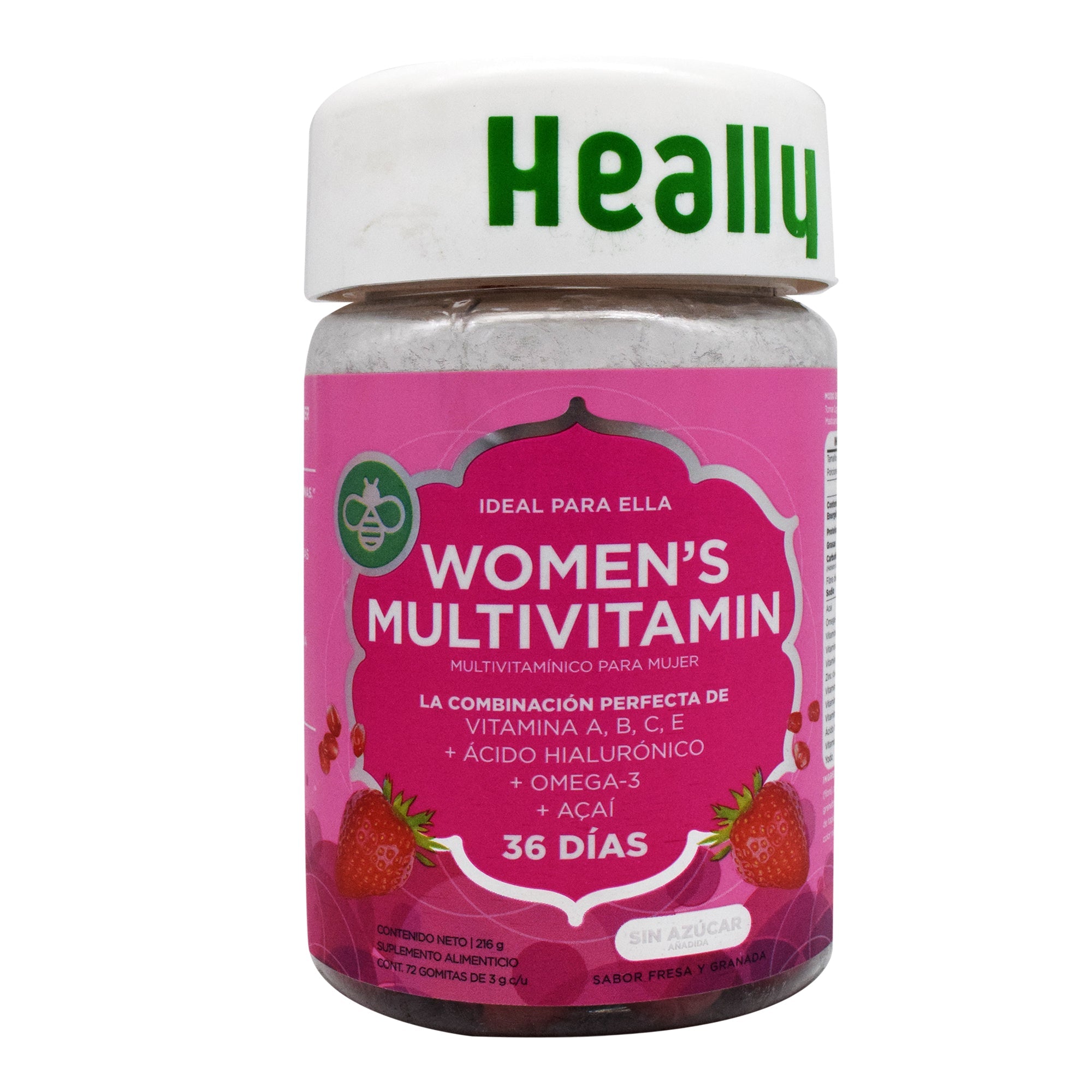 Gomitas Multi Para Mujer Fresa Granada 216 G