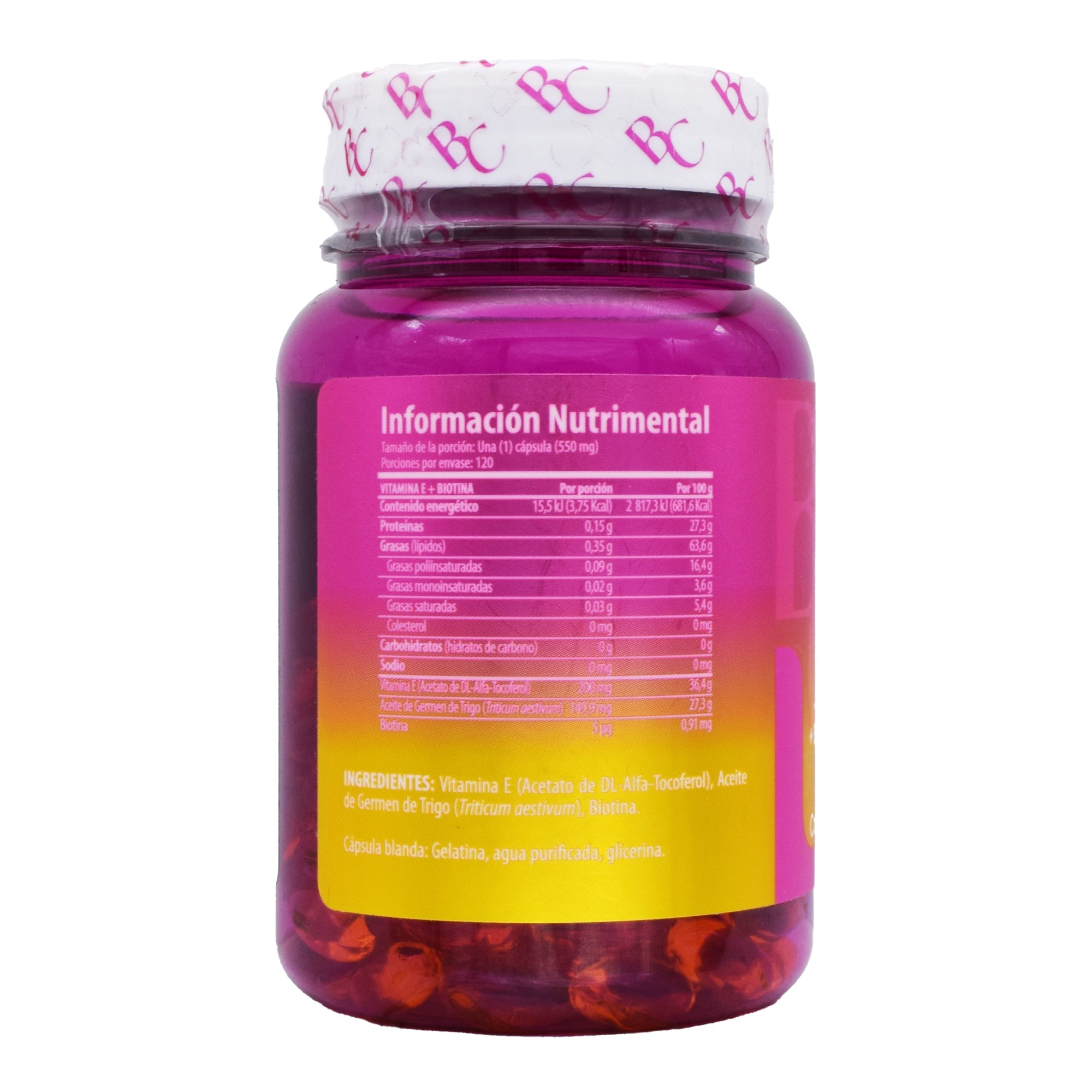 Vitamina E Biotina Germen De Trigo 120 Cap