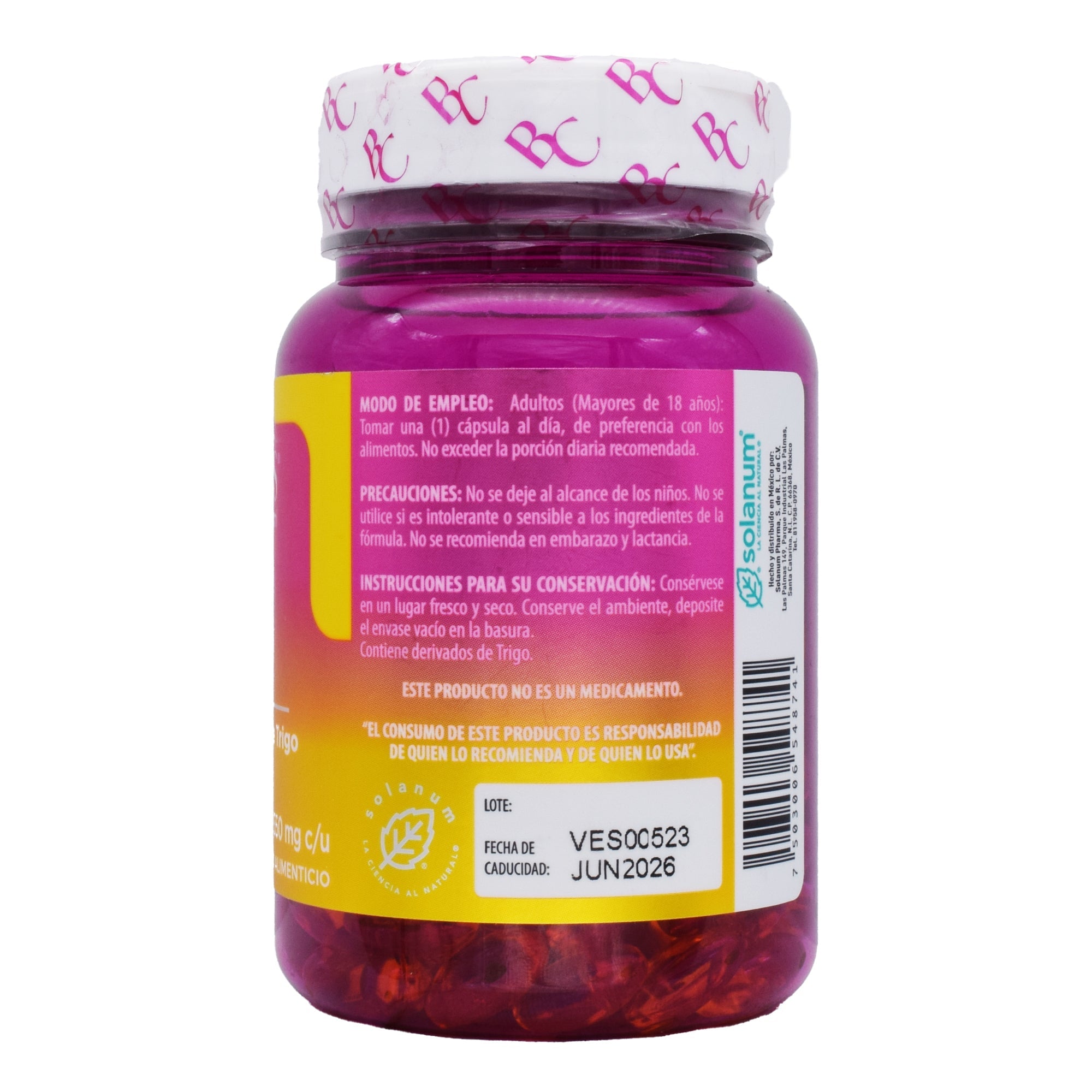 Vitamina E Biotina Germen De Trigo 120 Cap