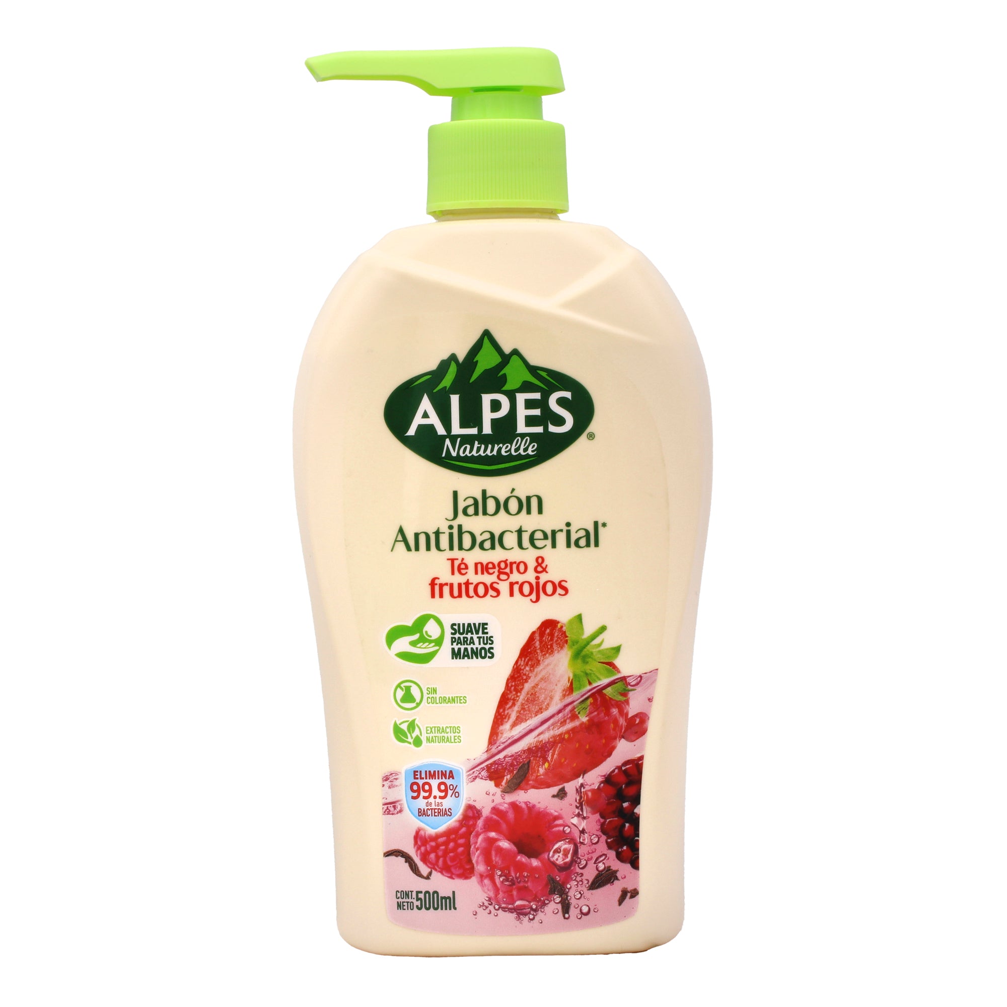 Jabon Antibacterial Te Negro Y Frutos Rojos 500 Ml