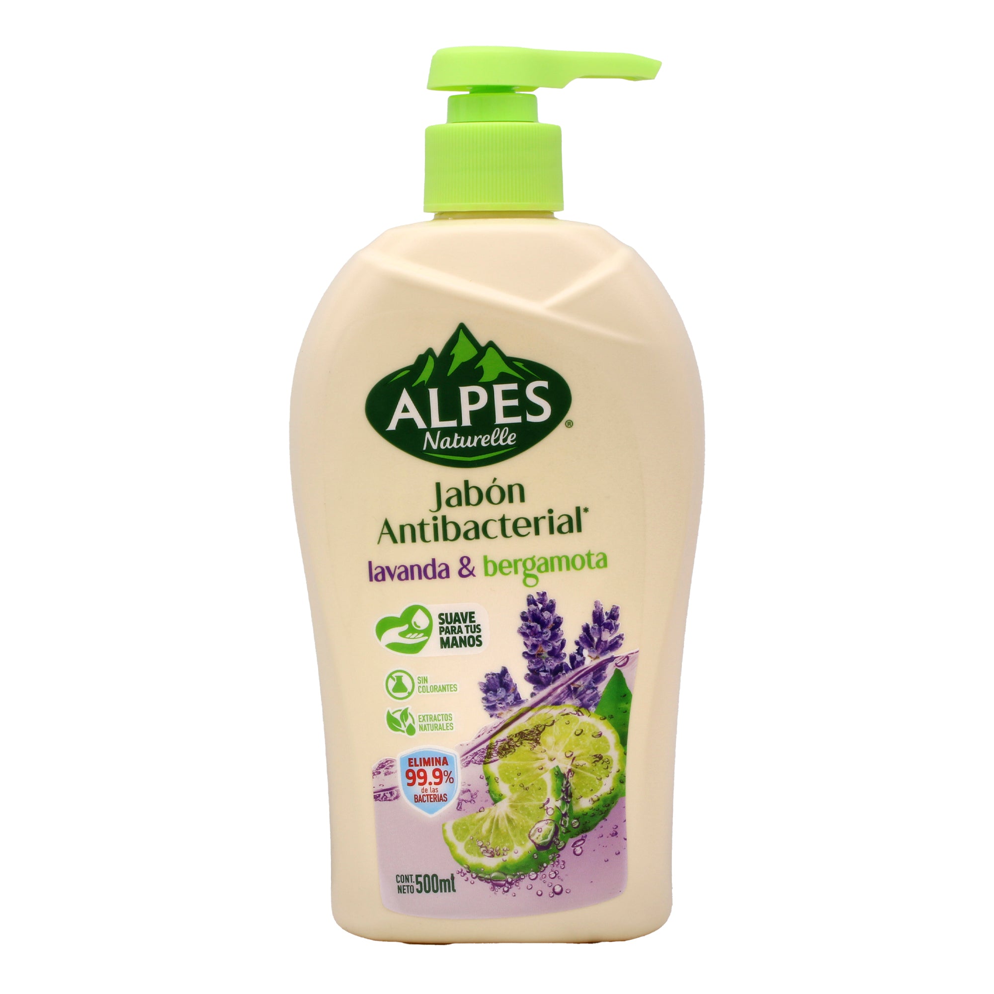 Jabon Antibacterial Lavanda Y Bergamota 500 Ml