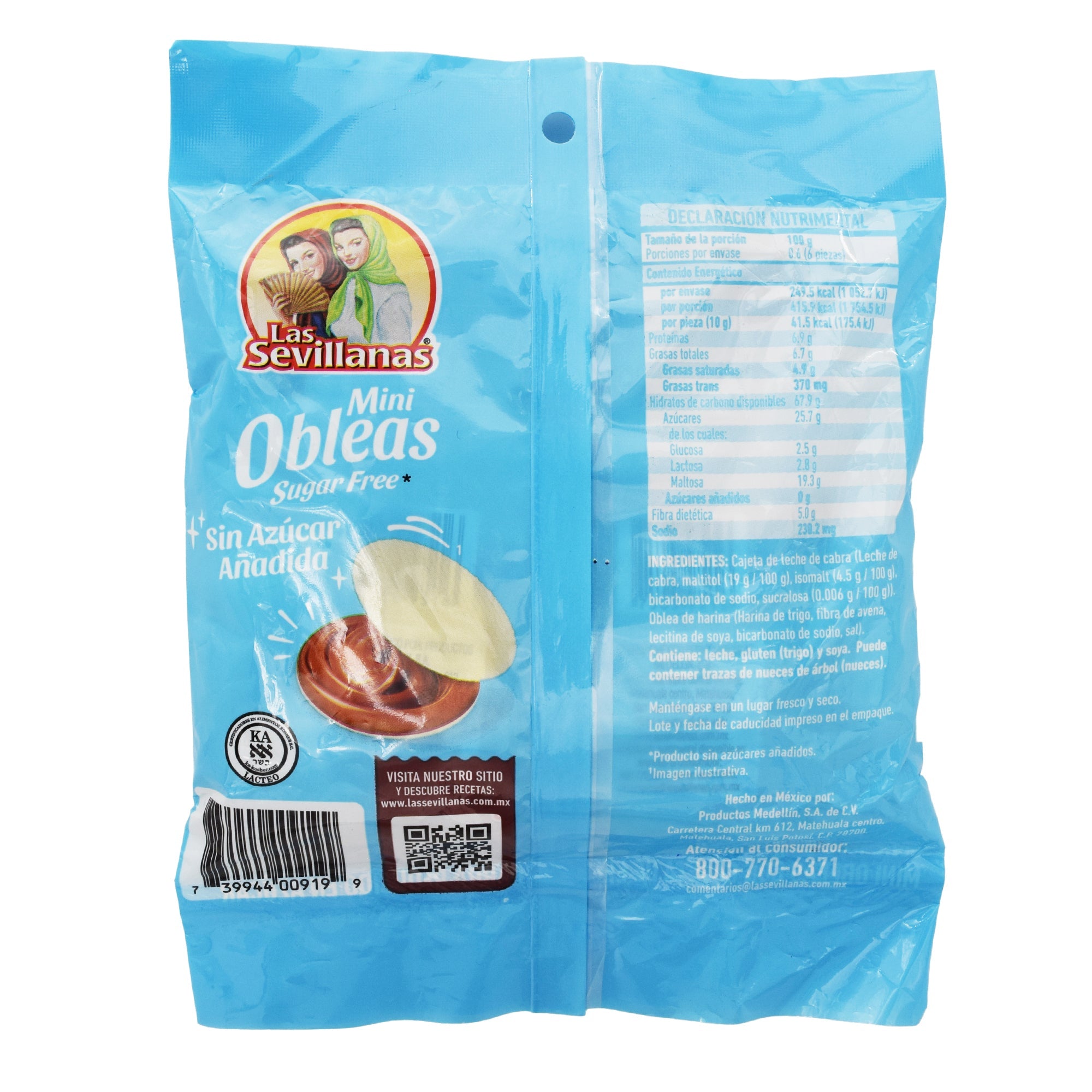 Mini Obleas Sugar Free 60 G