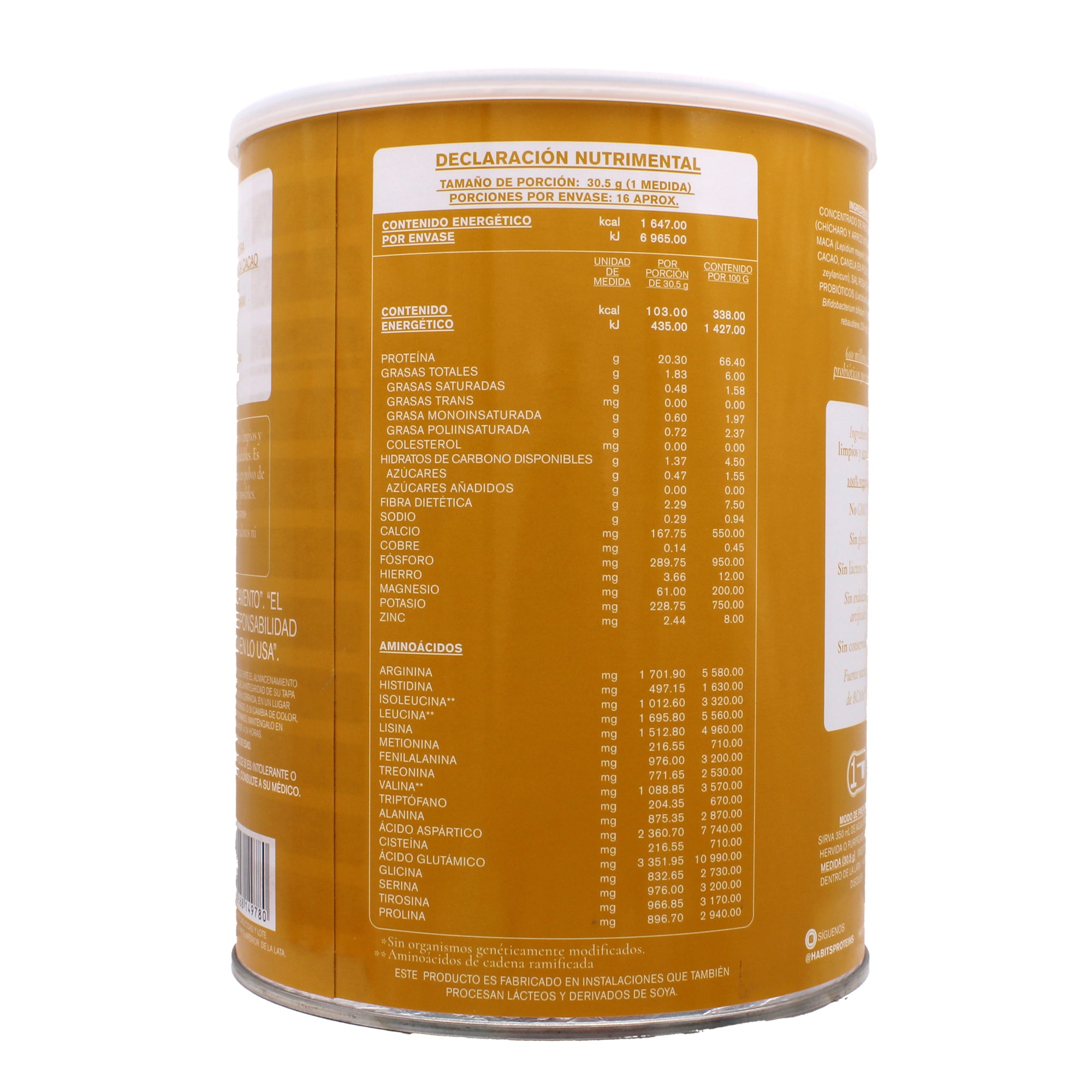 Proteina Vegana Maca Cacao 488 G