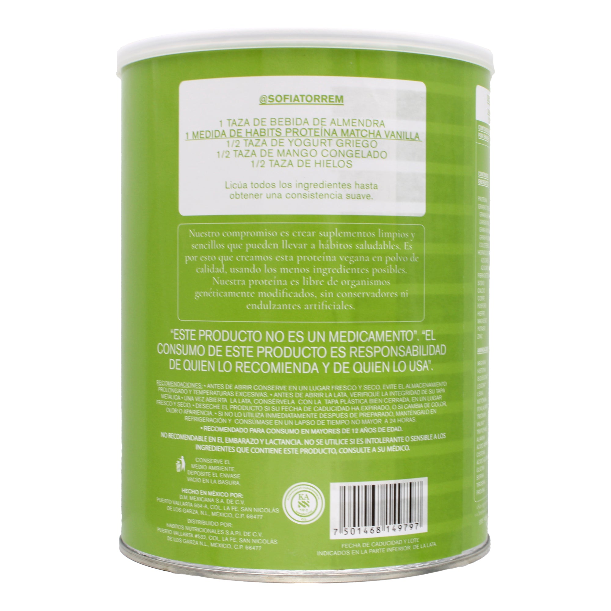 Proteina Matcha Vanilla 488 G