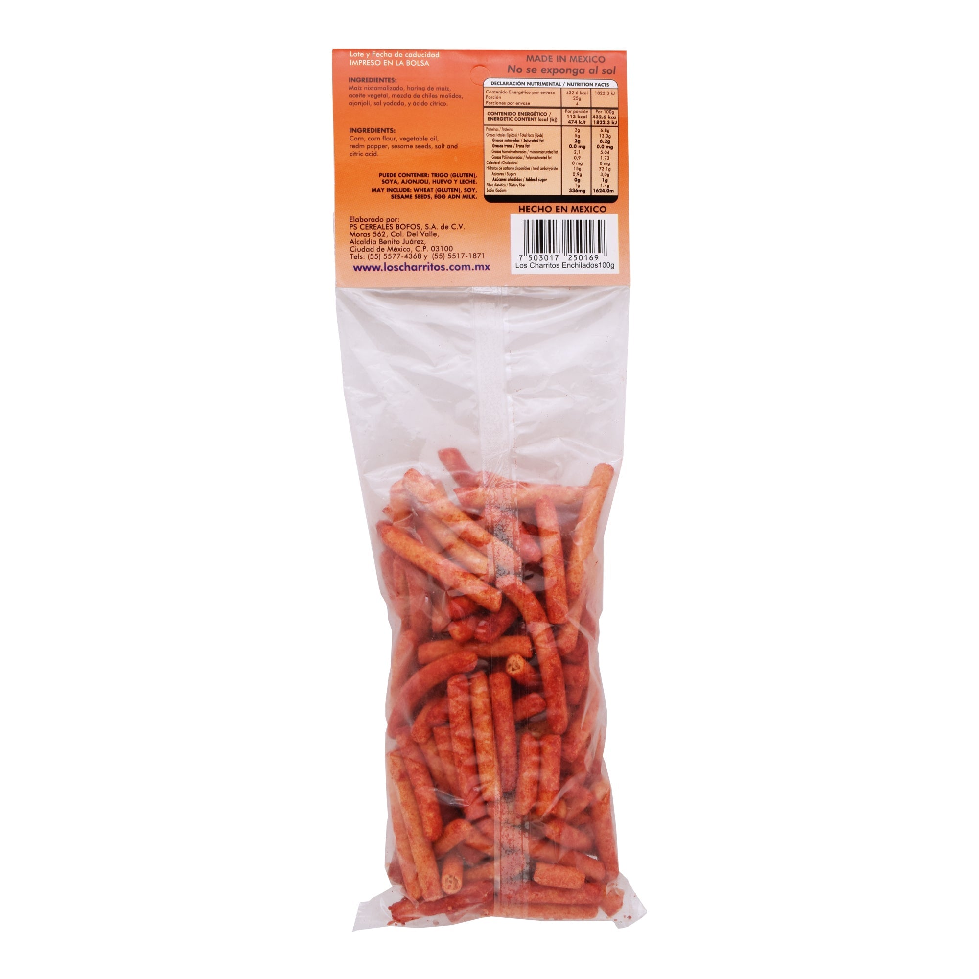 Churritos Con Chile 100 G (Caja 15)