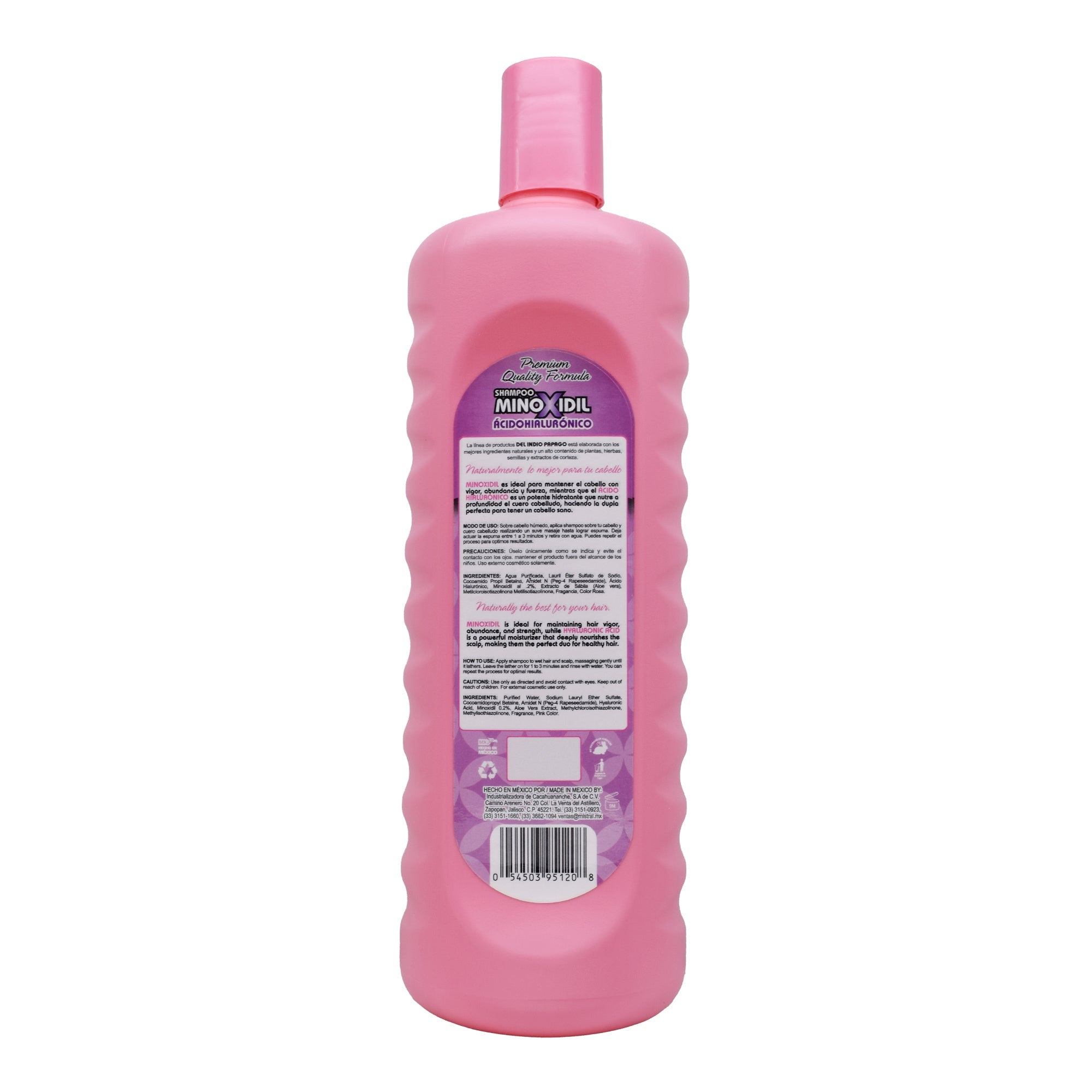 Shampoo Minoxidil Acido Hialuronico 1.1 L