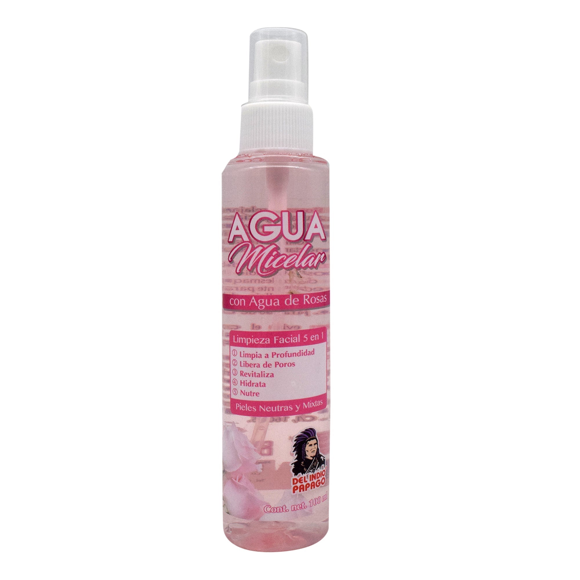 Agua Micelar Con Agua De Rosas 100 Ml