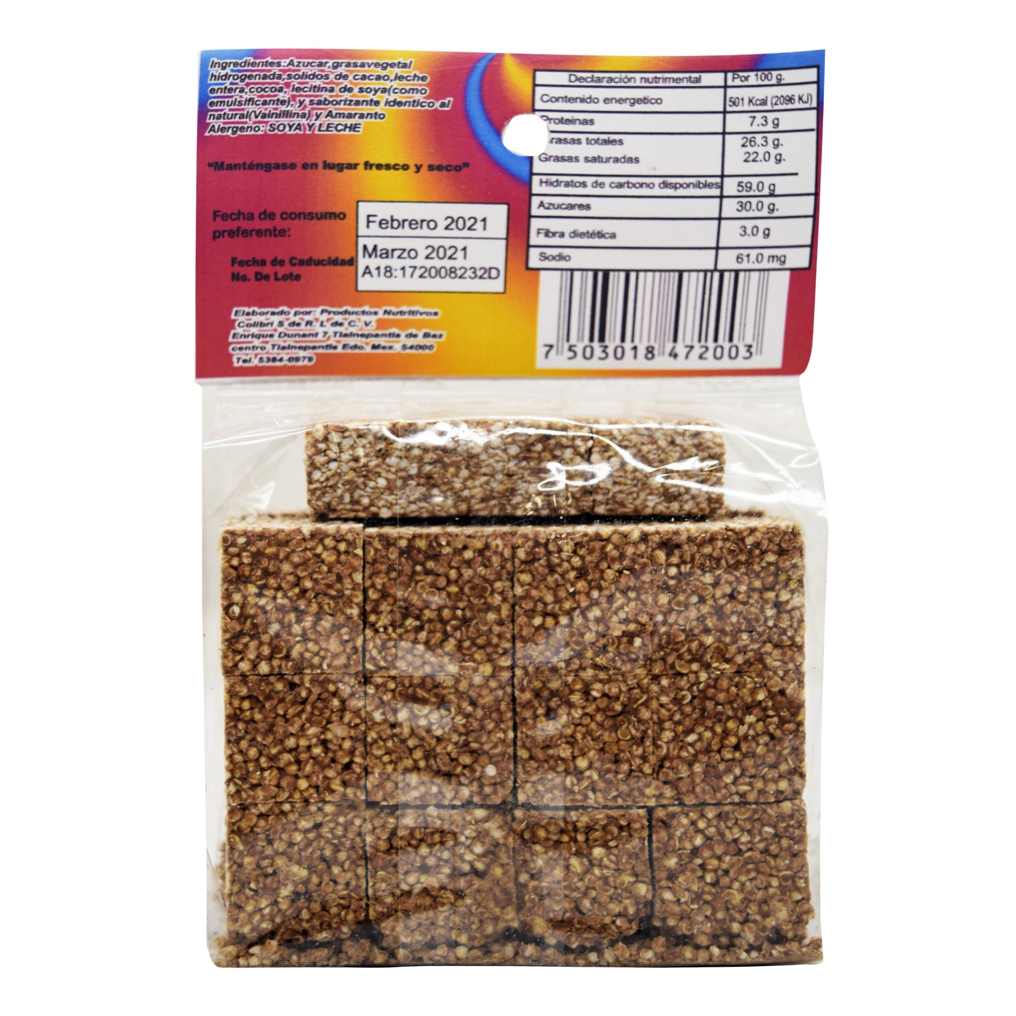 Trocitos De Amaranto Choc Natural 100 G