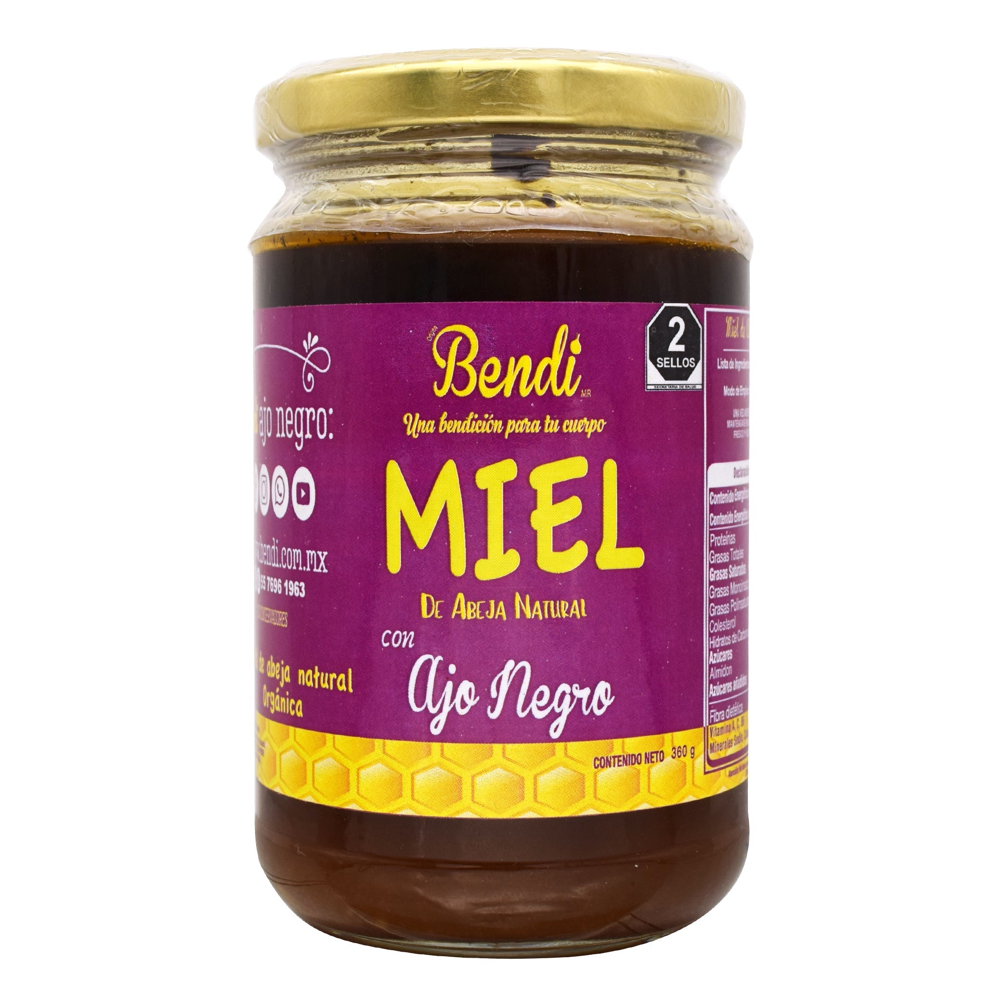 Miel Ajo Negro 360 G