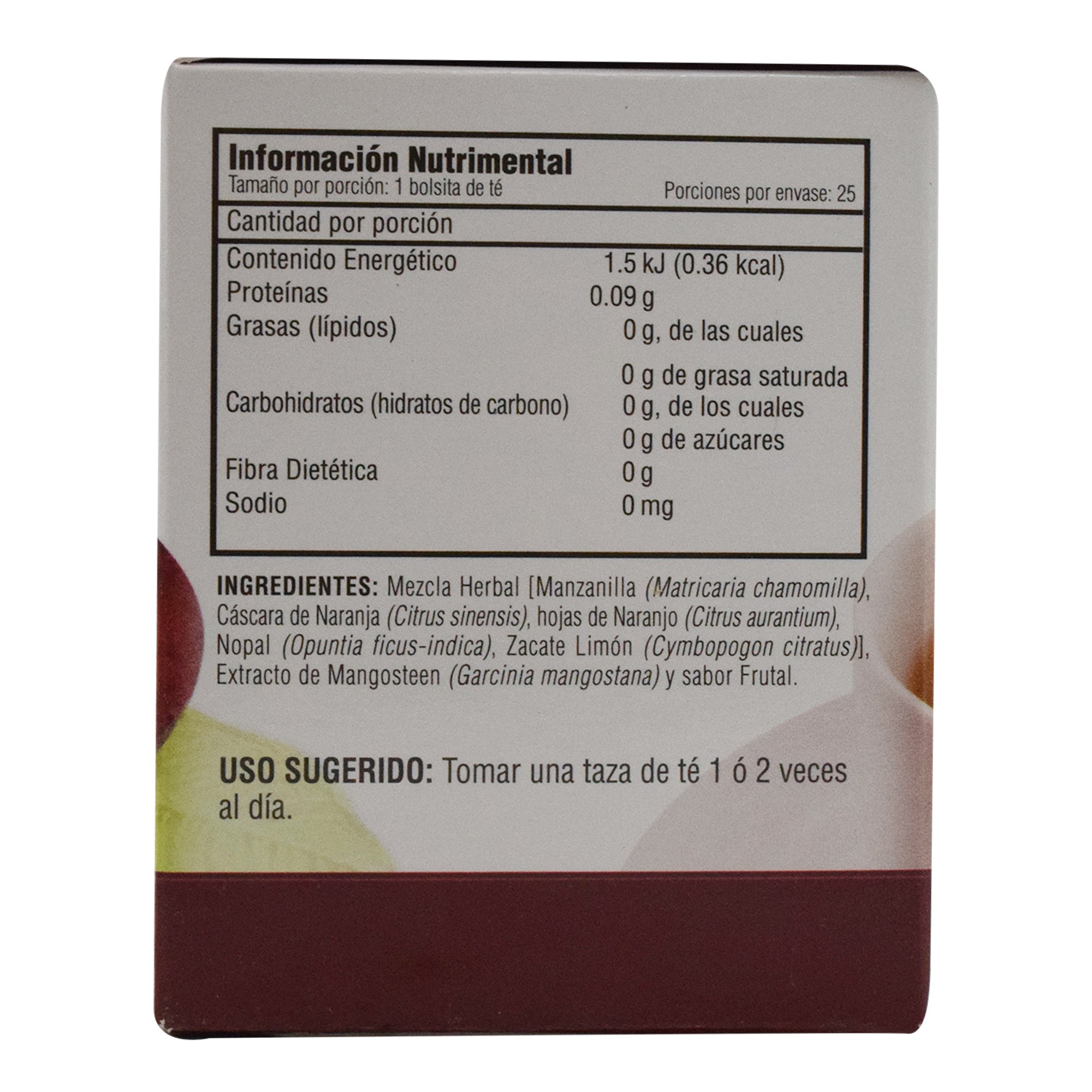 Te De Mangosteen 25 Bolsitas