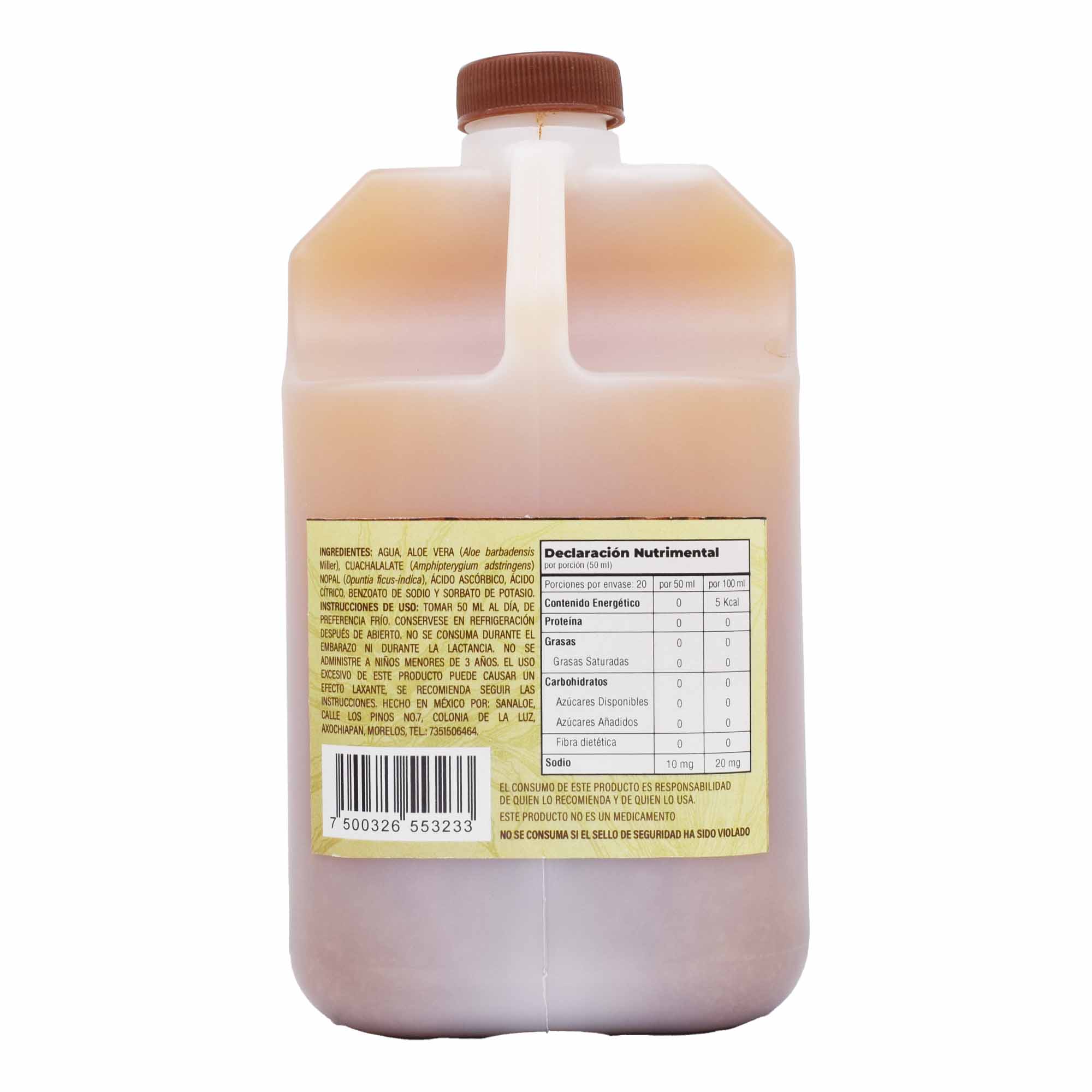 Bebida De Sabila Con Cuachalalate Y Nopal 1 L
