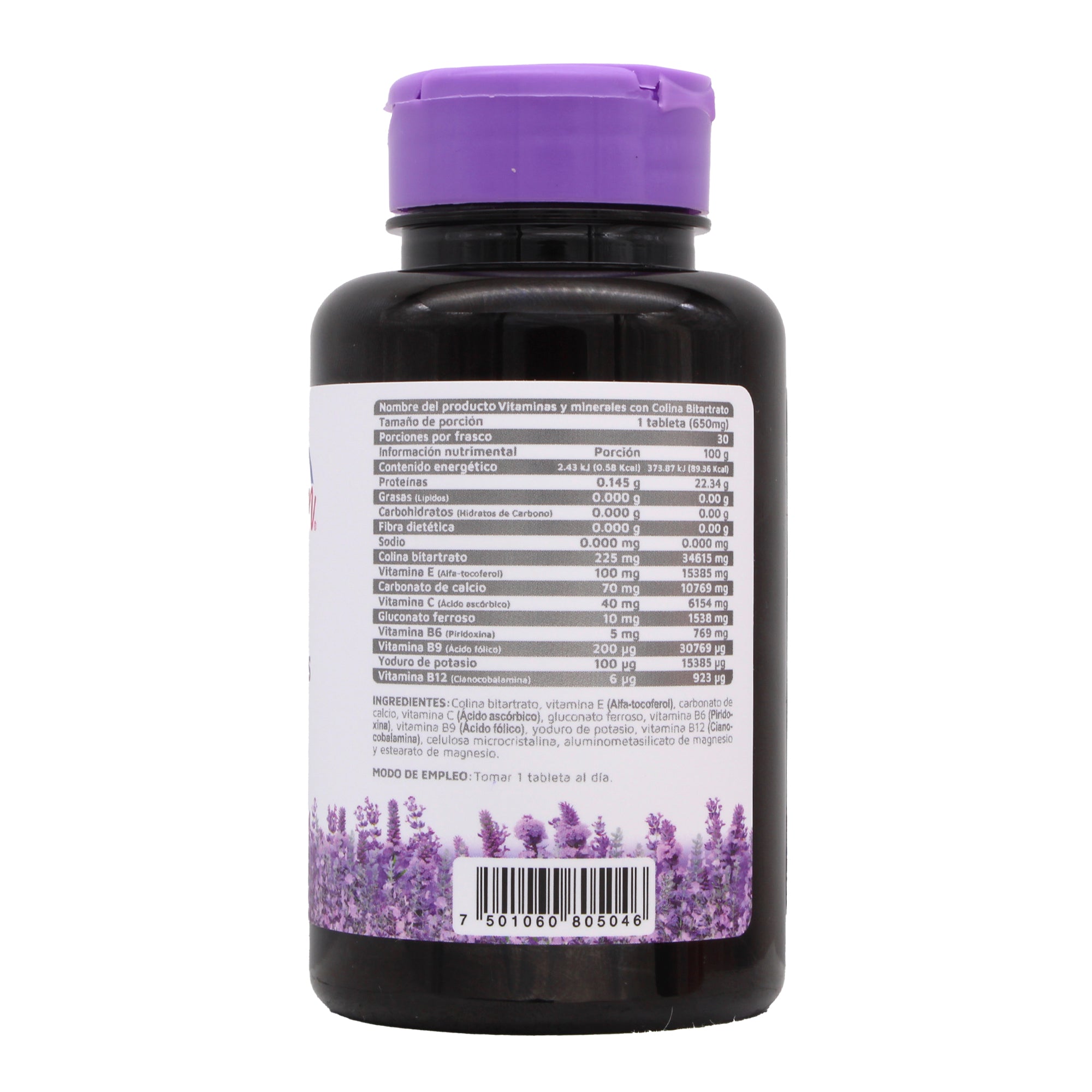 9M Multivitaminas Minerales Colina Bitartrato 30 Tab