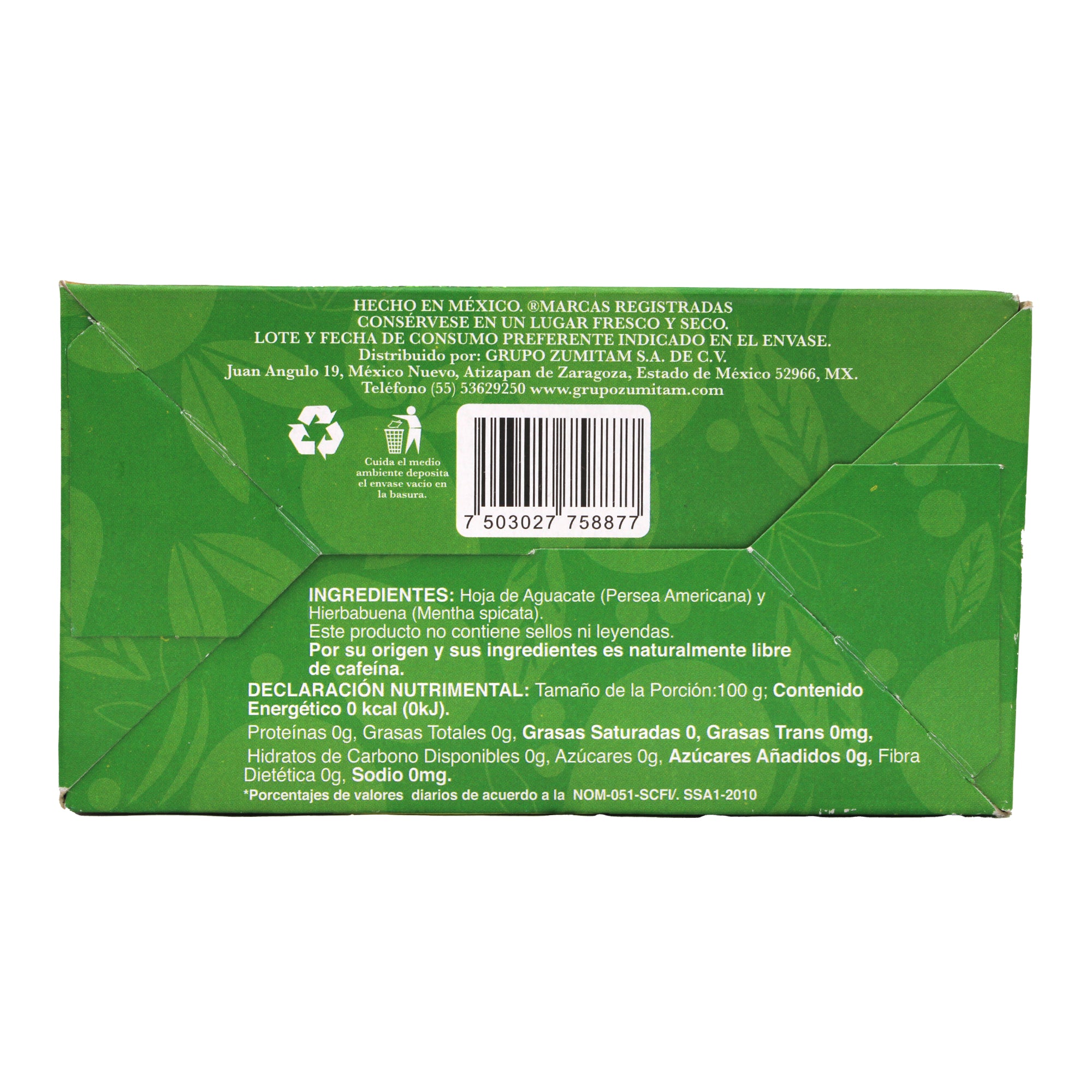 Te Hoja Aguacate Hierbabuena 25 Sob 1.2 G C/u