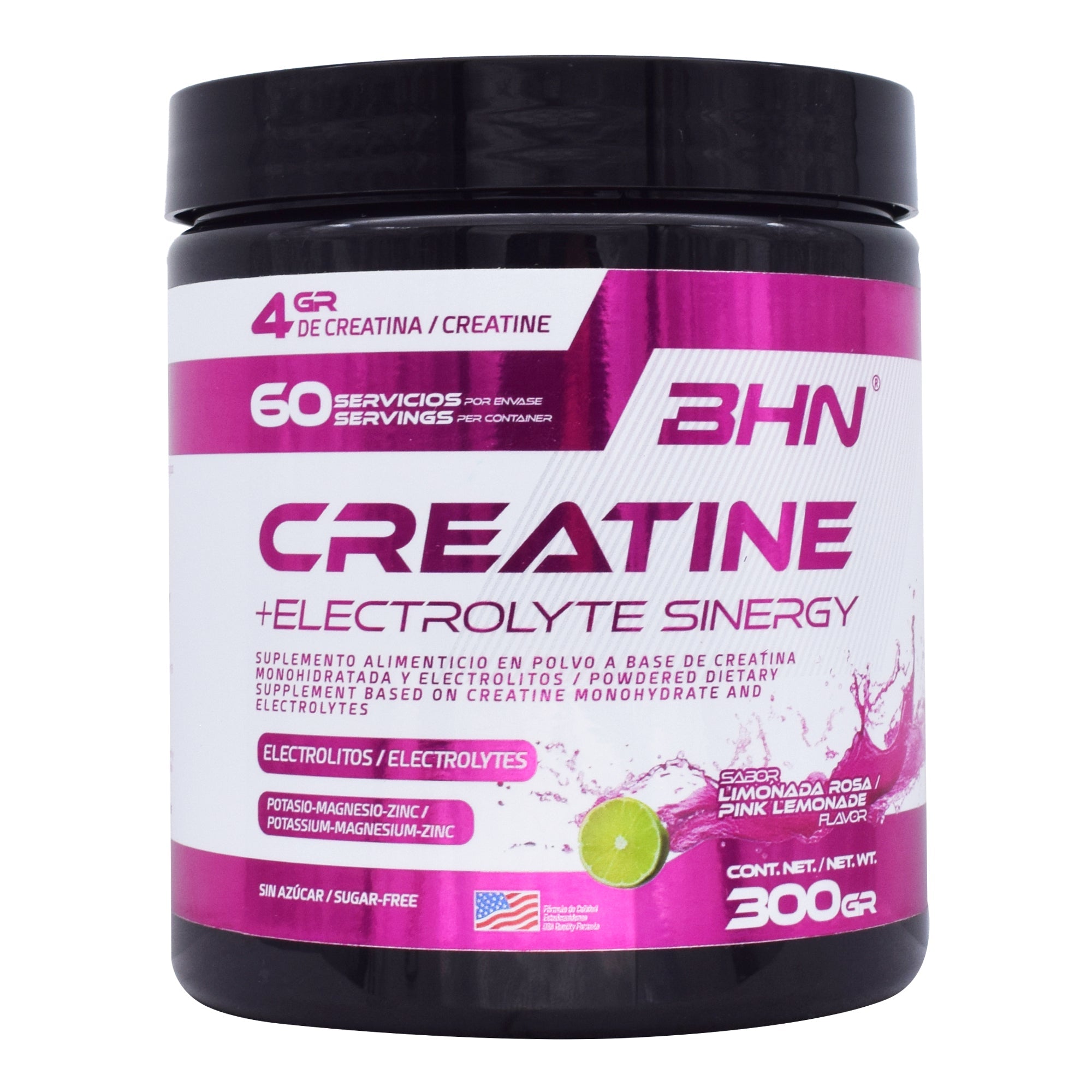 Creatine Electrolyte Sinergy Limonada Rosa 300 G